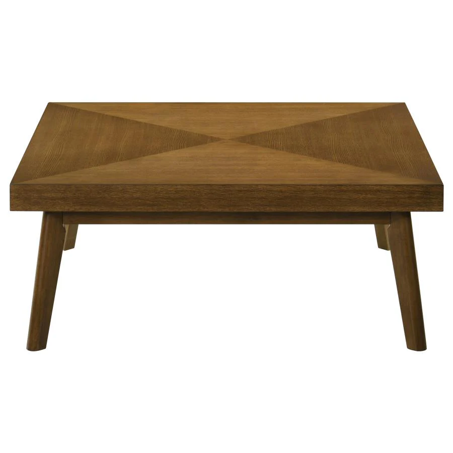 Westerly - Square Wood Coffee Table - Walnut Brown - Image 3