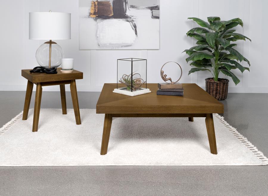 Westerly - Square Wood Coffee Table - Walnut Brown - Image 8