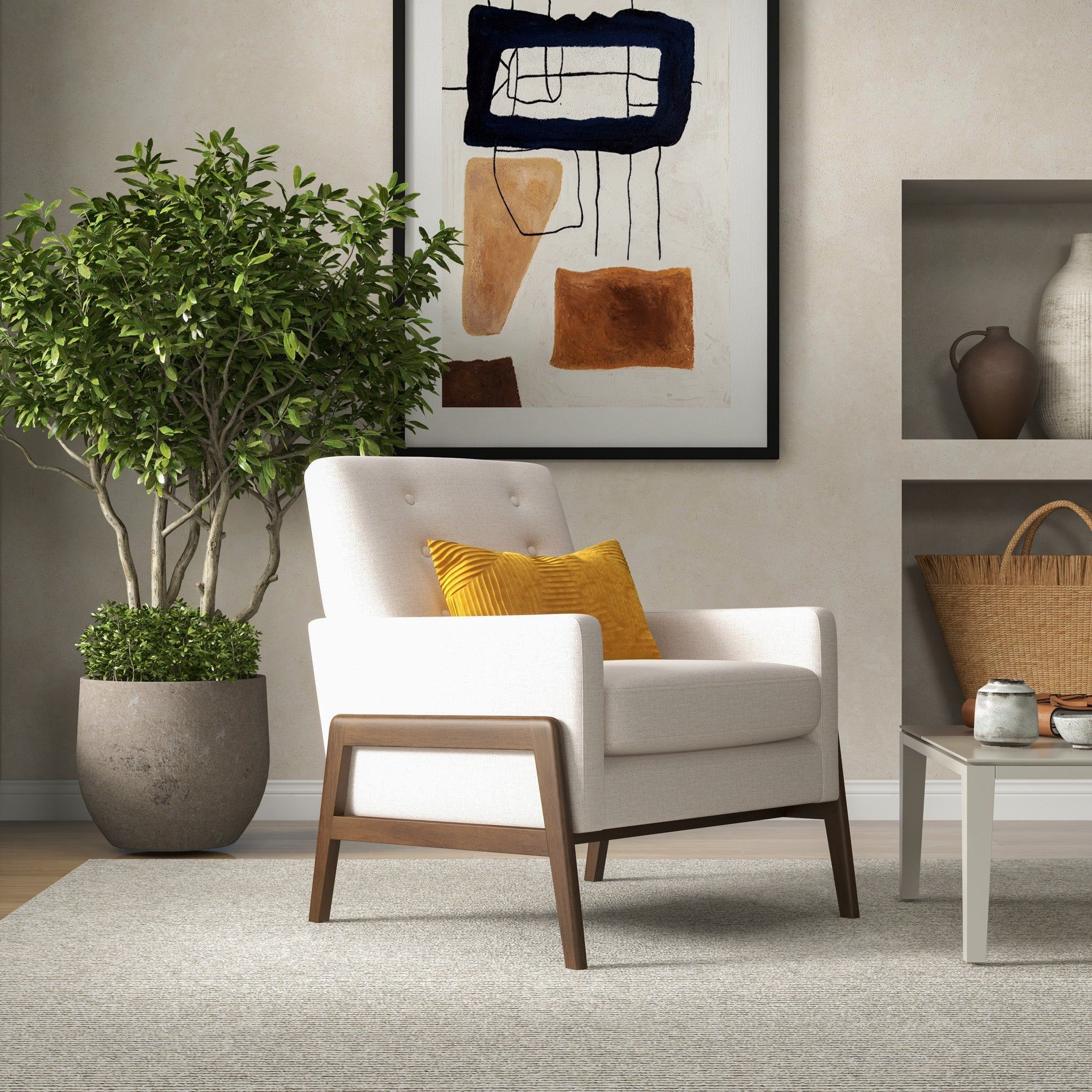 Cole - Solid Wood Lounge Chair - Image 5