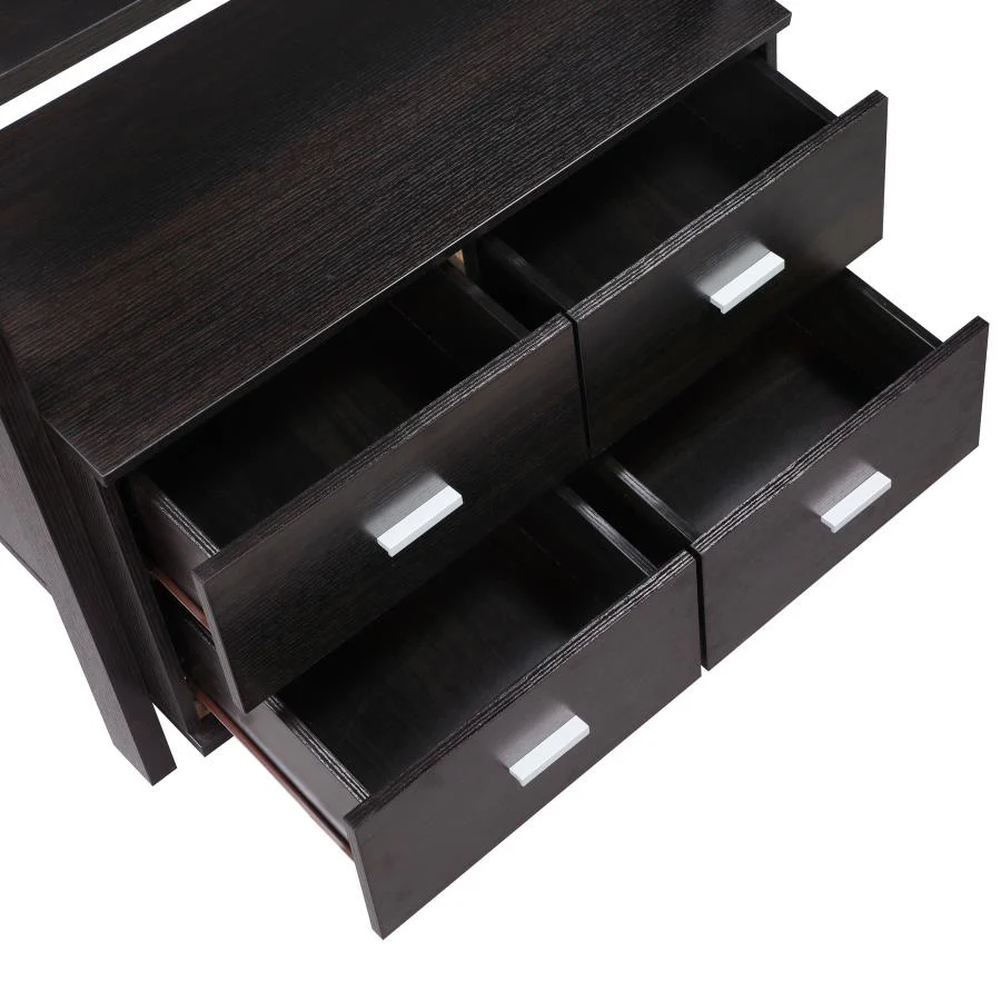 Colella - 5-Shelf Storage Ladder Bookshelf - Cappuccino - Image 3