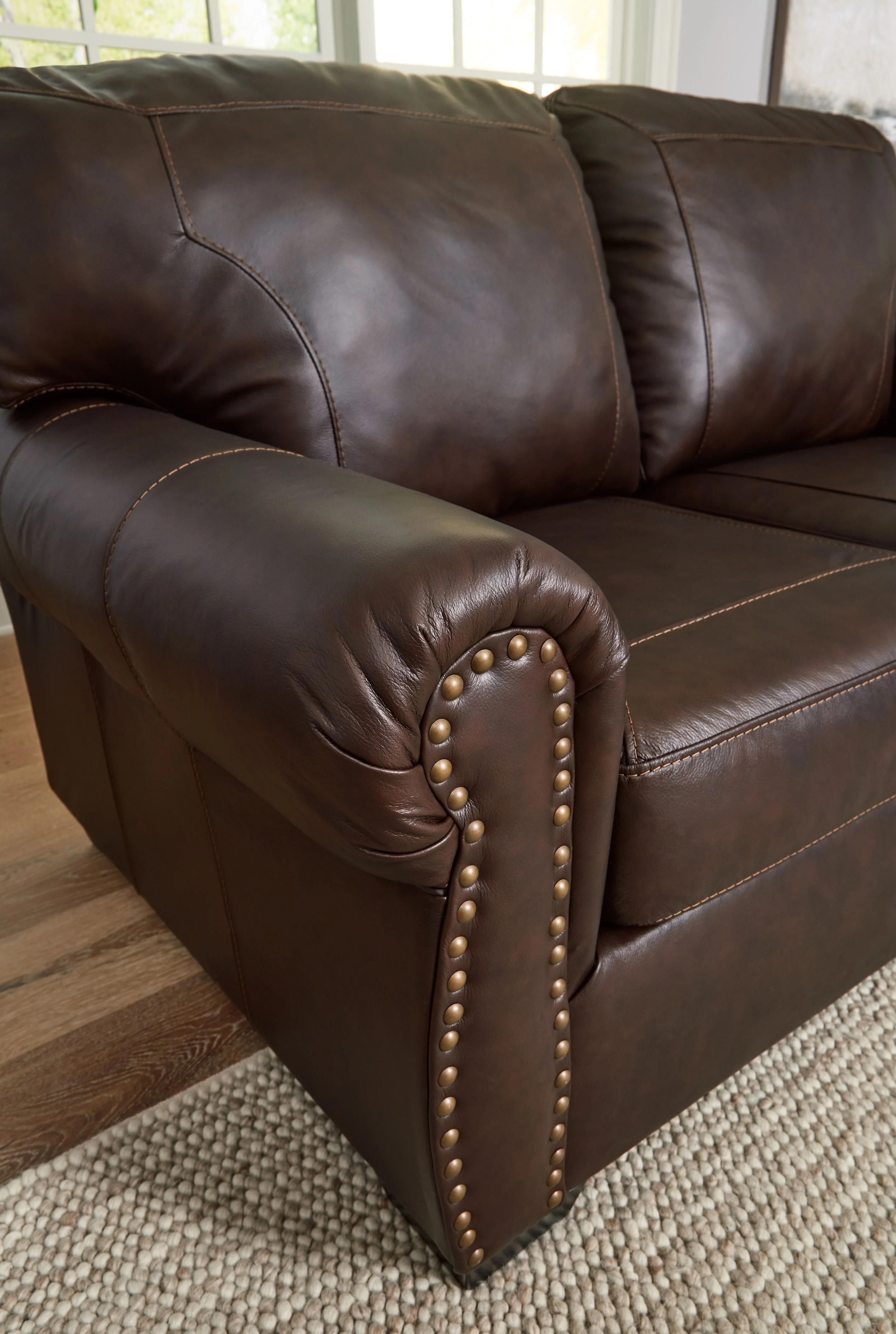 Colleton - Loveseat - Dark Brown - Image 7