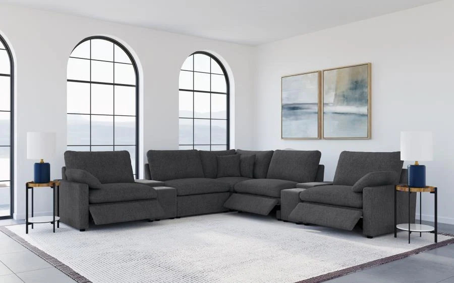 Collins - 7-Piece Modular Power Reclining Sectional - Image 4