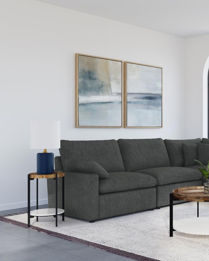 Collins Modular Sectional Chair Dark Grey
