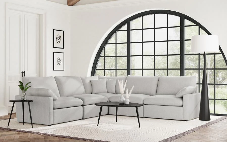 Collins Modular Sectional Chair Dark Grey - Image 103