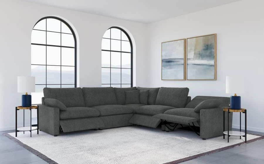 Collins Modular Sectional Chair Dark Grey - Image 107