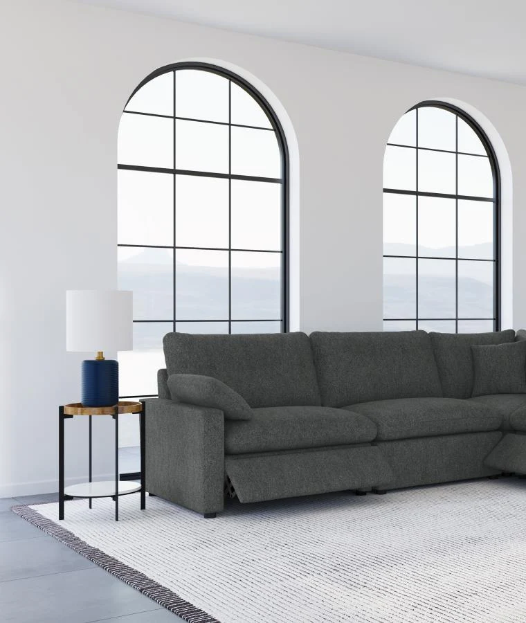 Collins Modular Sectional Chair Dark Grey - Image 14