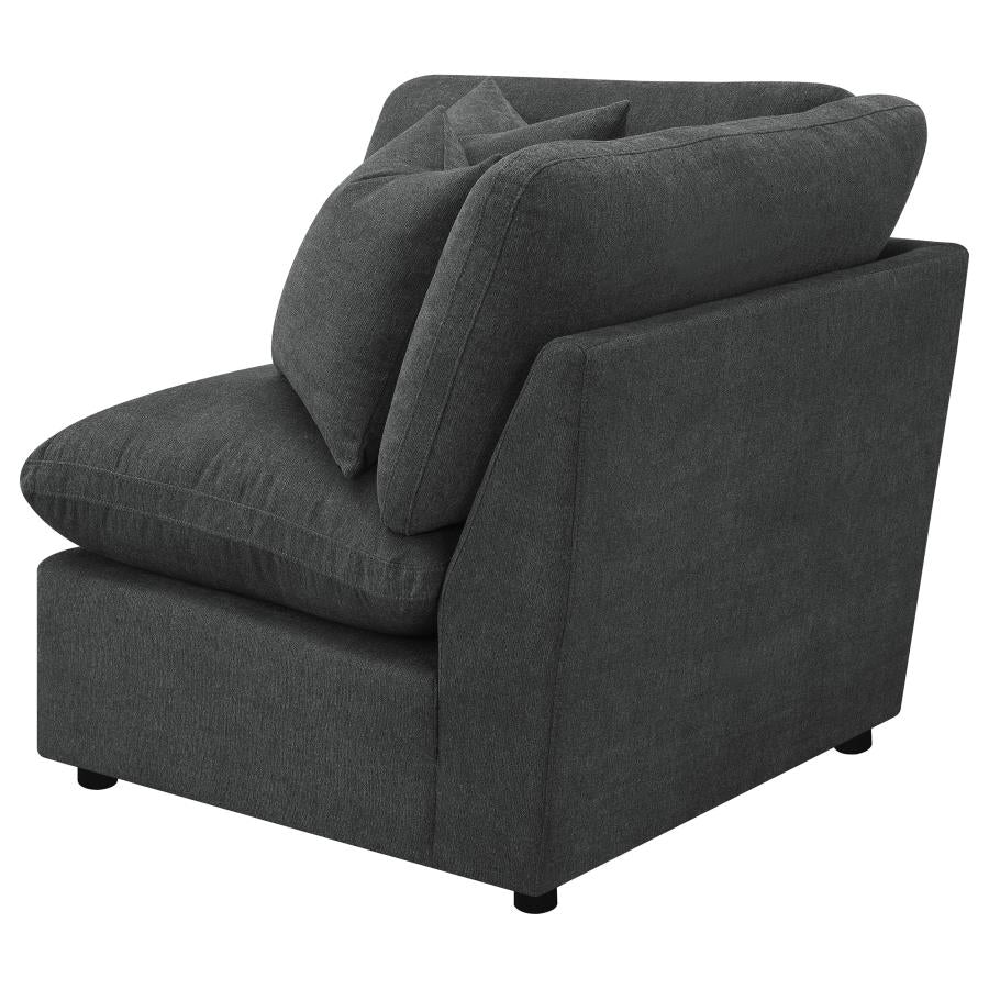 Collins Modular Sectional Chair Dark Grey - Image 39
