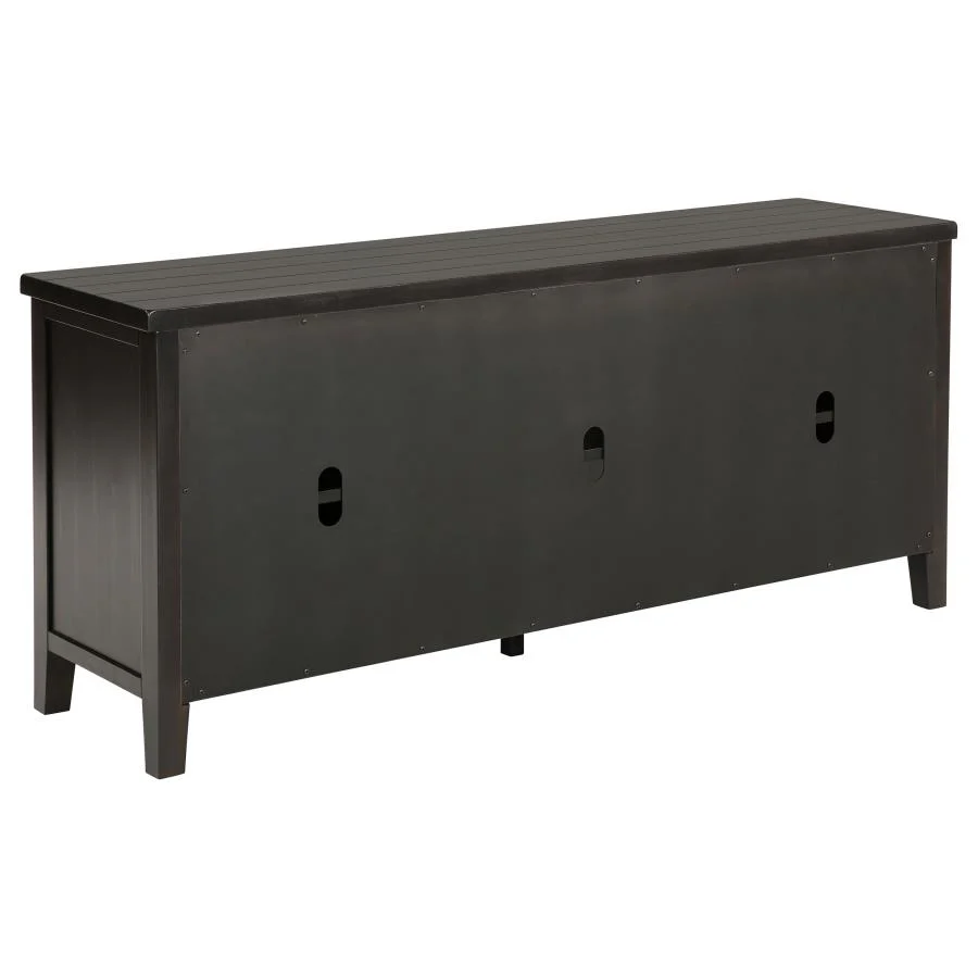 Concord - 2-Door TV Stand Console - Distressed Java - Image 7