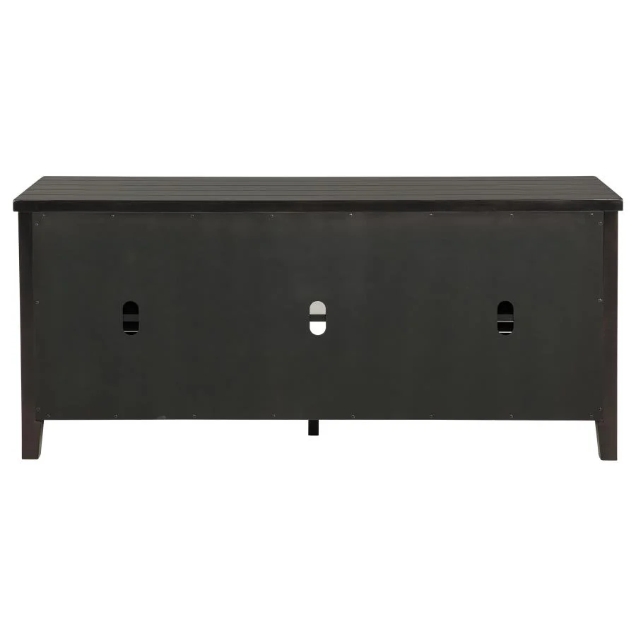 Concord - 2-Door TV Stand Console - Distressed Java - Image 8