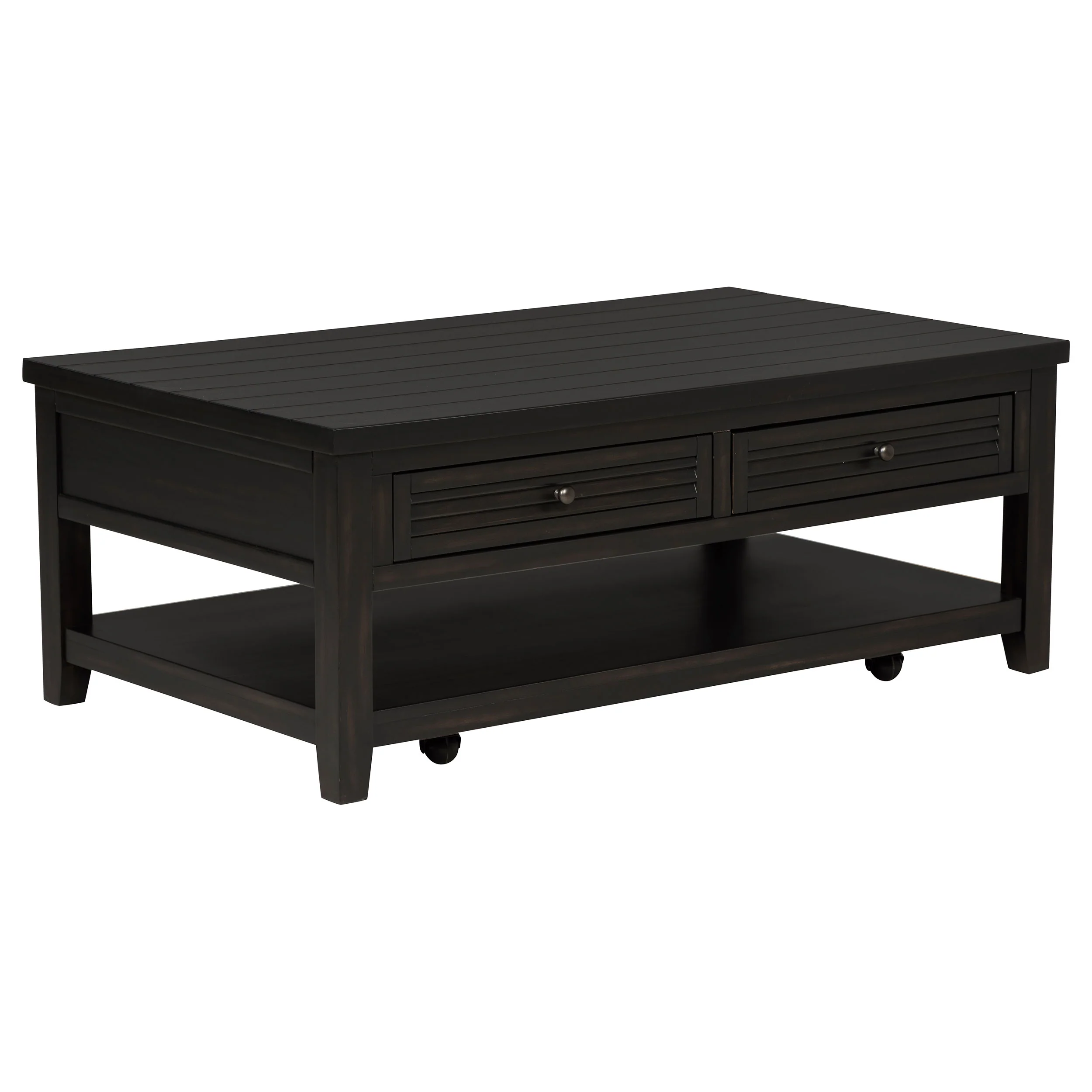 Concord - 2-Drawer Rectangular Coffee Table - Distressed Java - Image 11