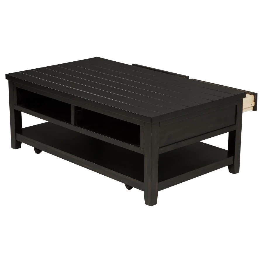 Concord - 2-Drawer Rectangular Coffee Table - Distressed Java - Image 6