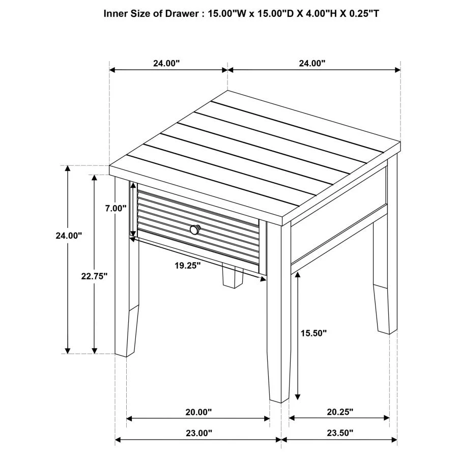 Concord - Coffee And End Table Set Distressed - Image 25