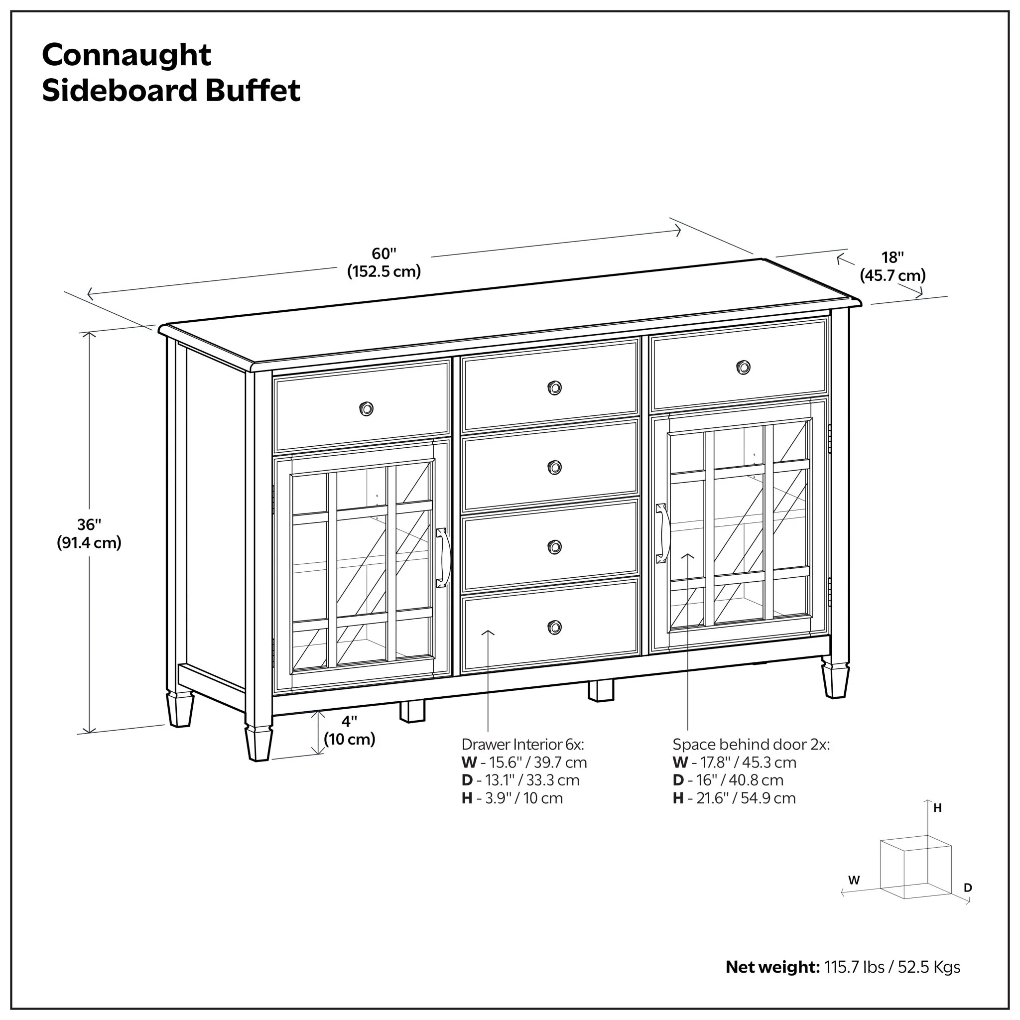 Connaught - Sideboard Buffet - Image 7