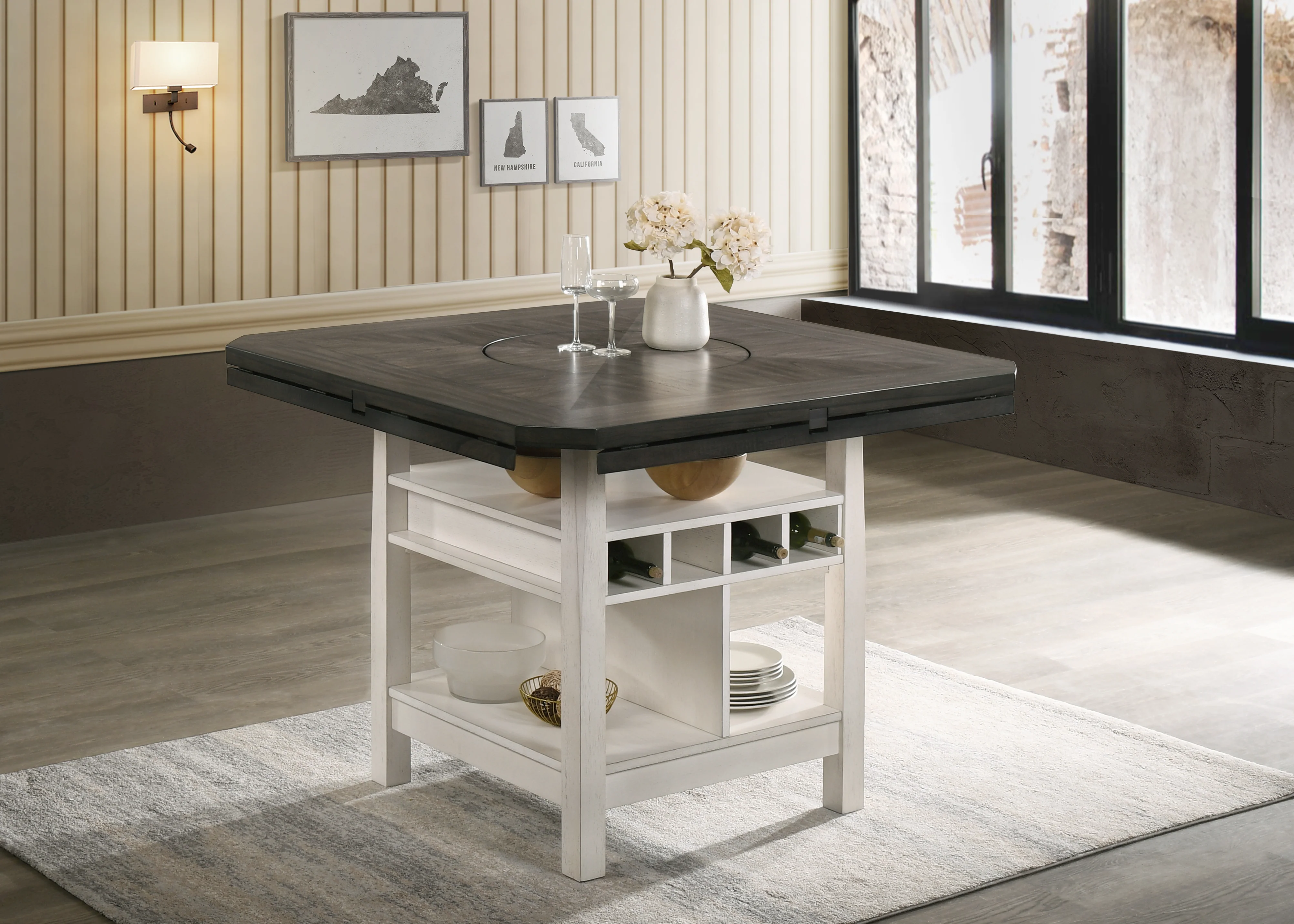 Conner Chalk Grey Ctr Ht Table - Image 5
