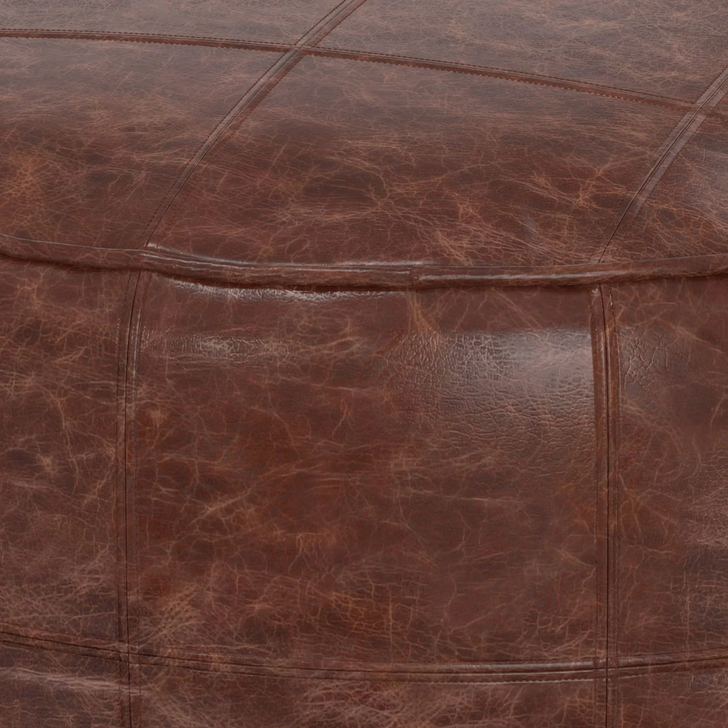 Connor - Handcrafted Round Pouf - Image 23
