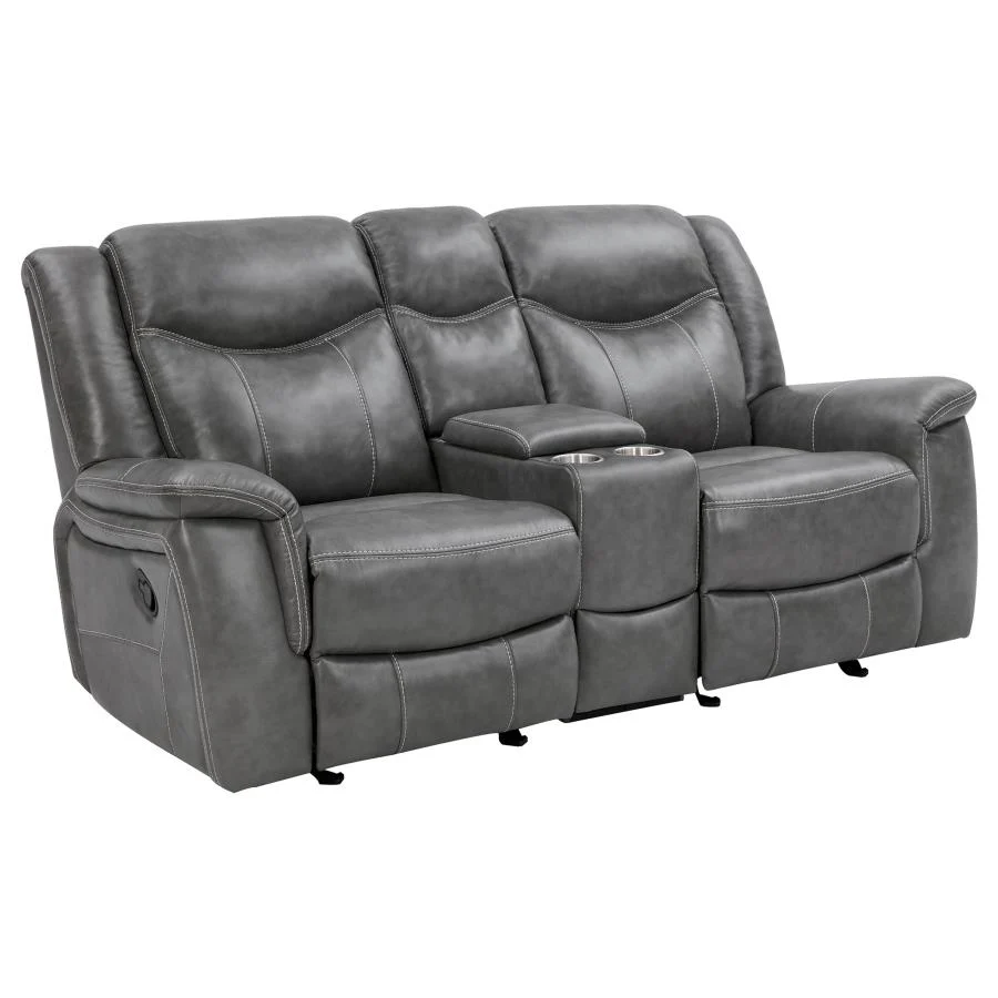 Conrad - Upholstered Padded Arm Motion Sofa Set - Image 12