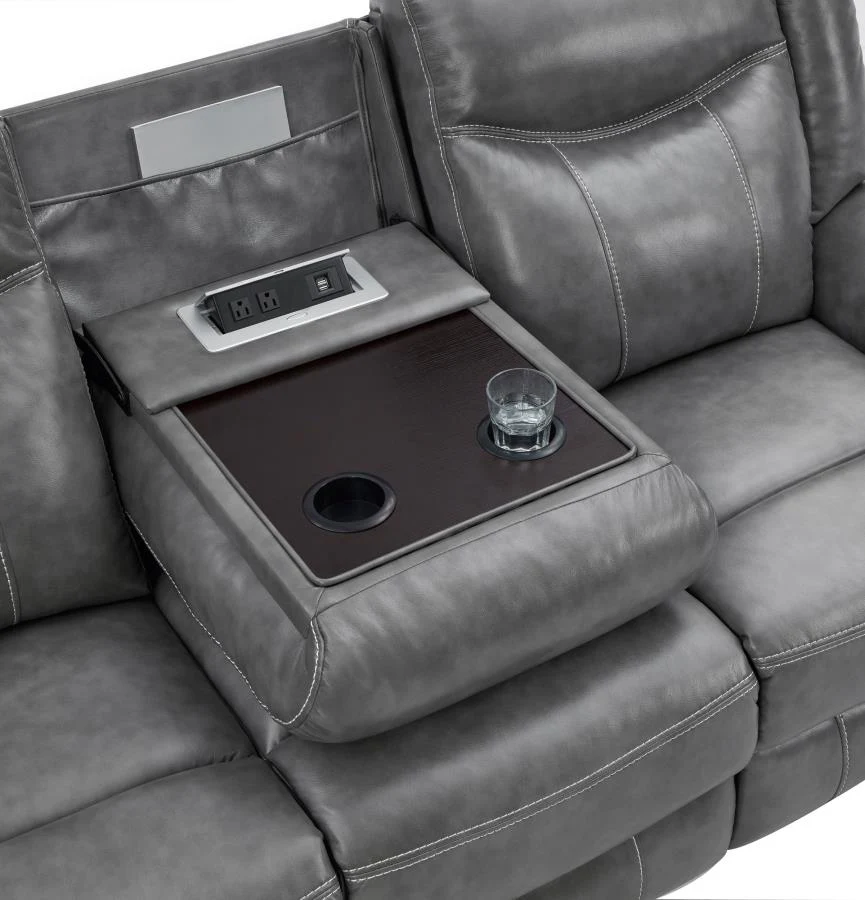 Conrad - Upholstered Padded Arm Motion Sofa Set - Image 21