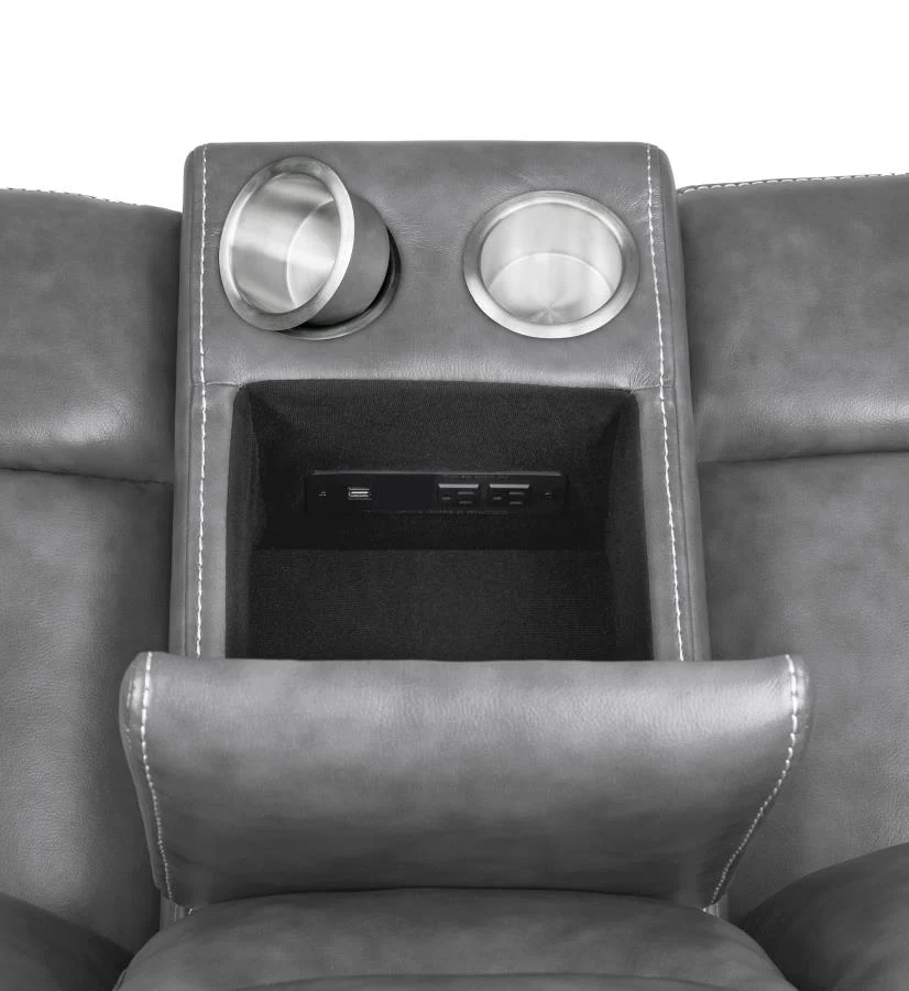 Conrad - Upholstered Padded Arm Motion Sofa Set - Image 25