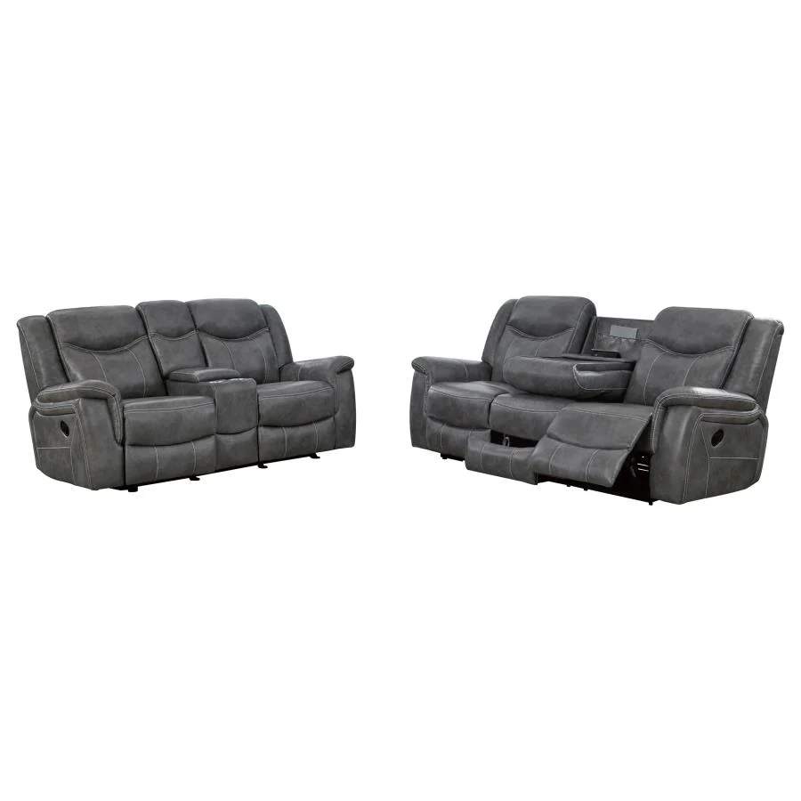 Conrad - Upholstered Padded Arm Motion Sofa Set - Image 5