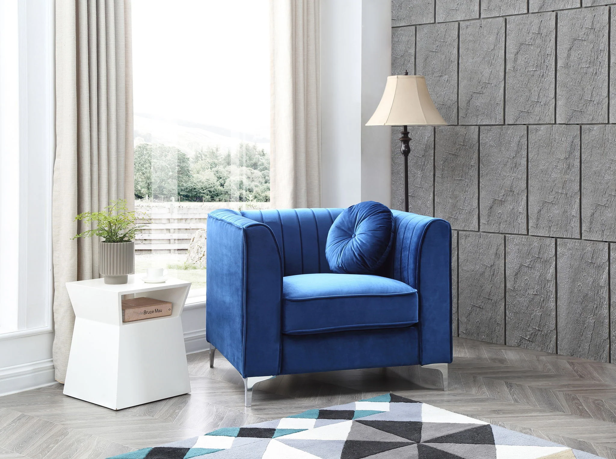 Contemporary Sloped Armchair - Image 3