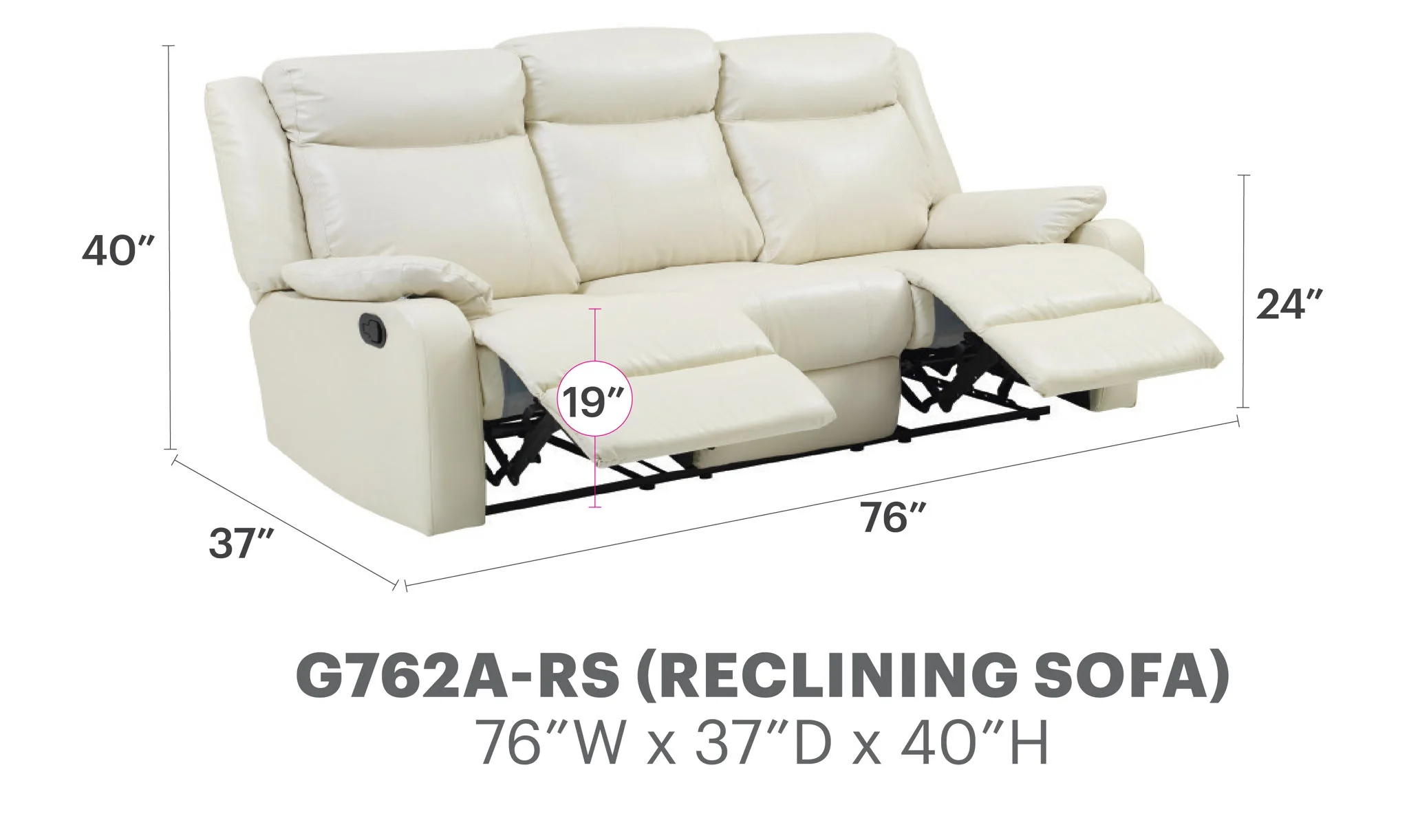 Contemporary Three Seater Sofa - Image 10