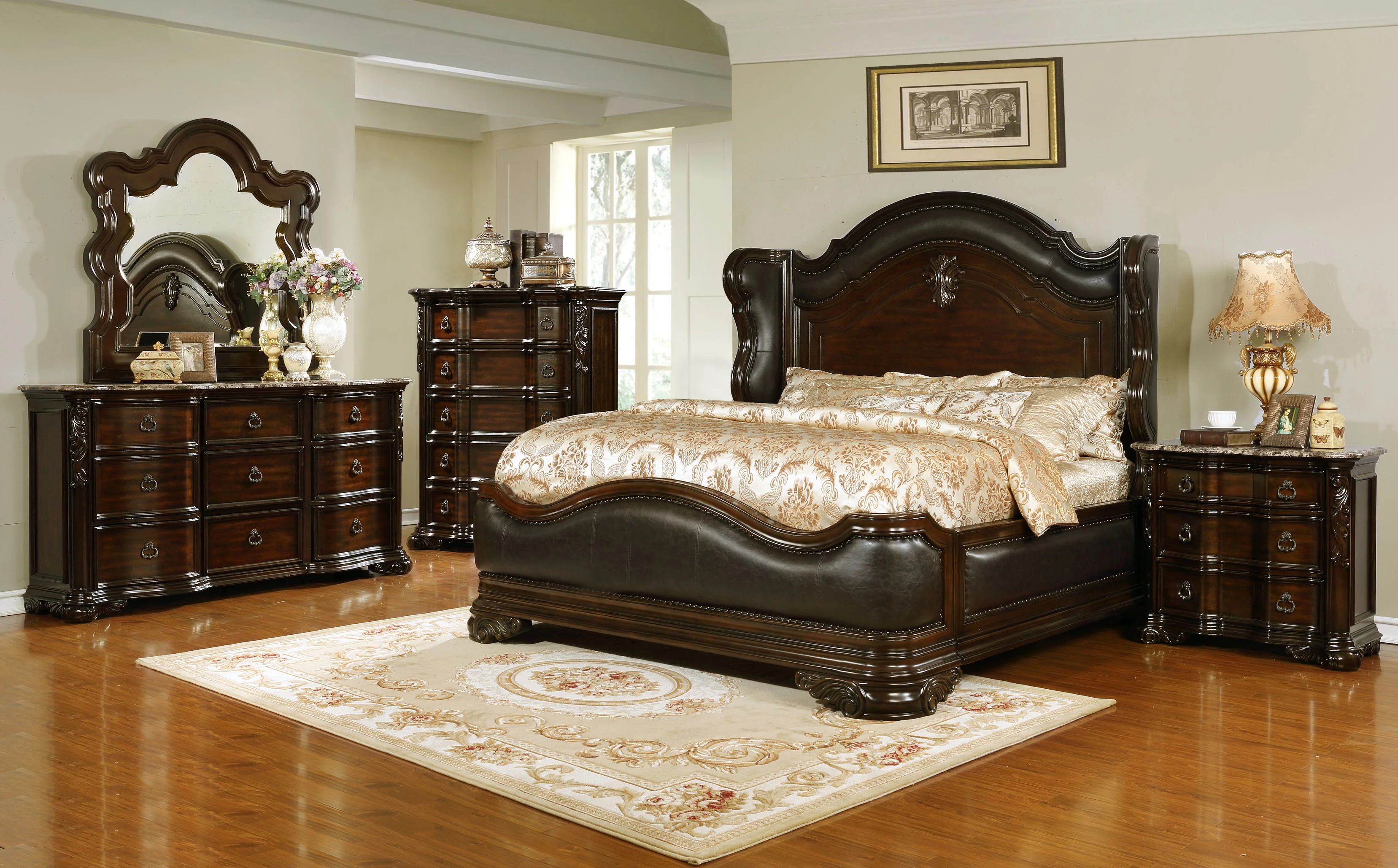 Traditional style 3-drawer Nightstand - Image 4