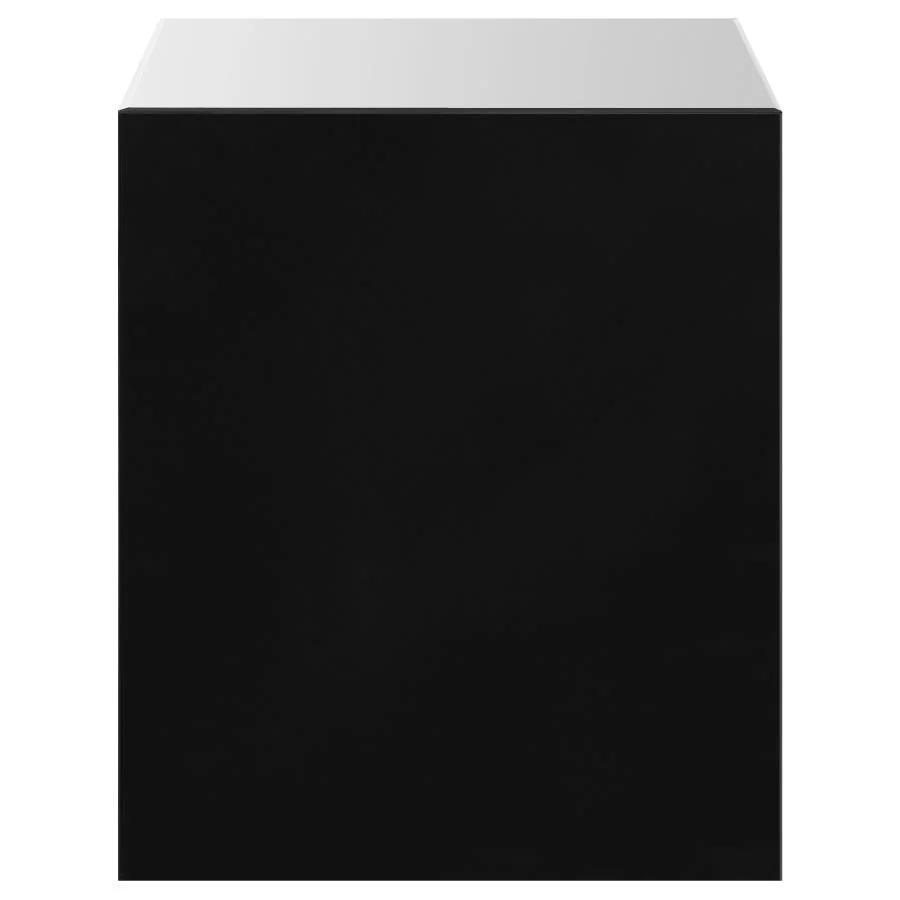 Coquette 1-drawer Mirrored Accent Side Table Silver - Image 4