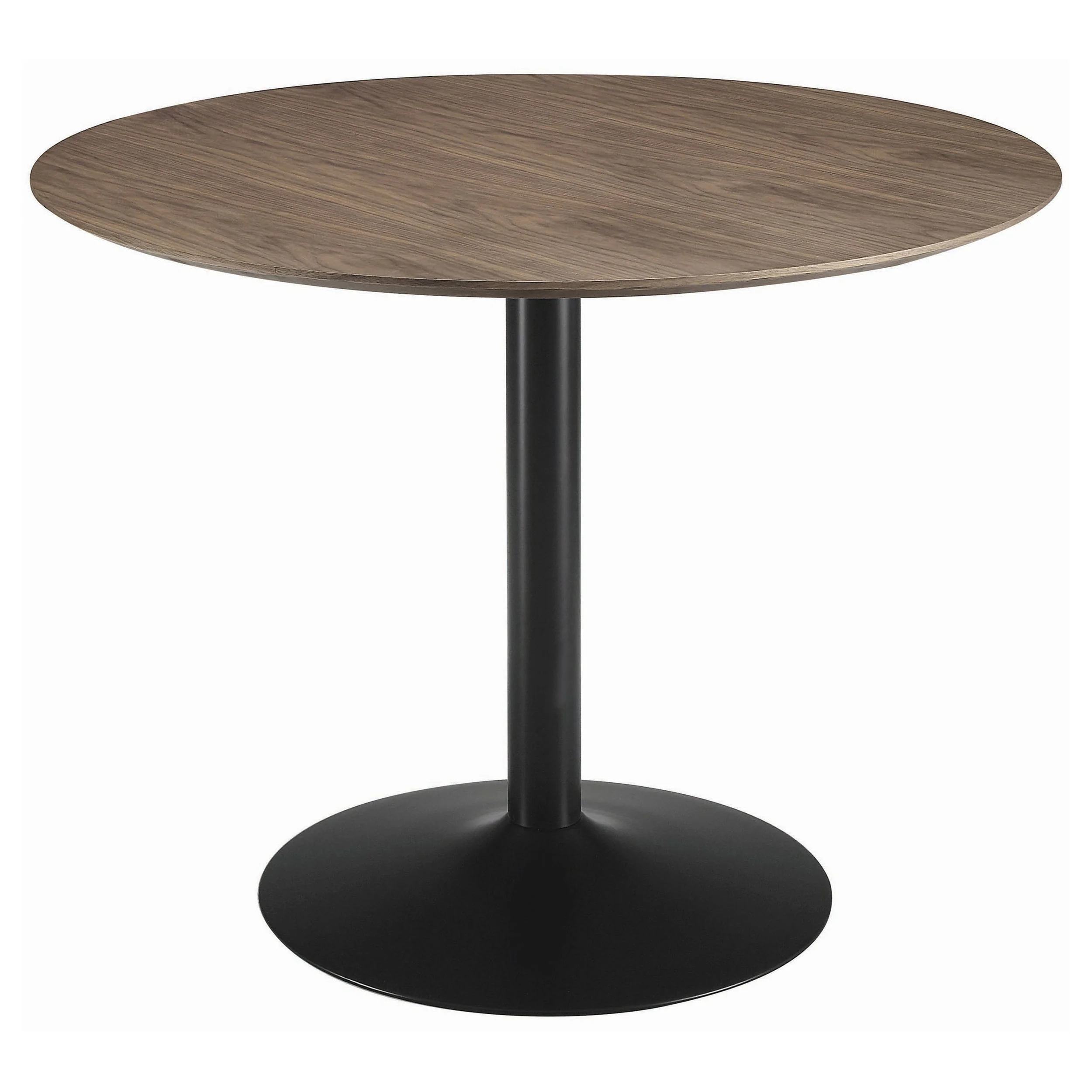 Cora - Round Wood Top Dining Table - Brown Walnut - Image 7