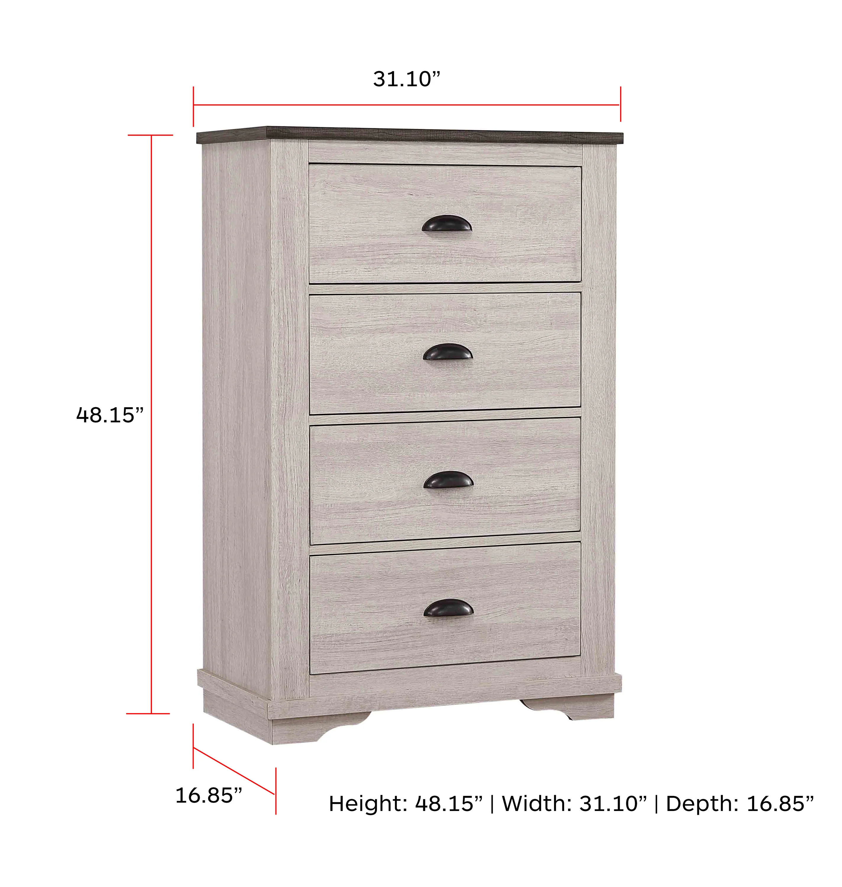 Coralee Chest Chalk/Grey - Image 2