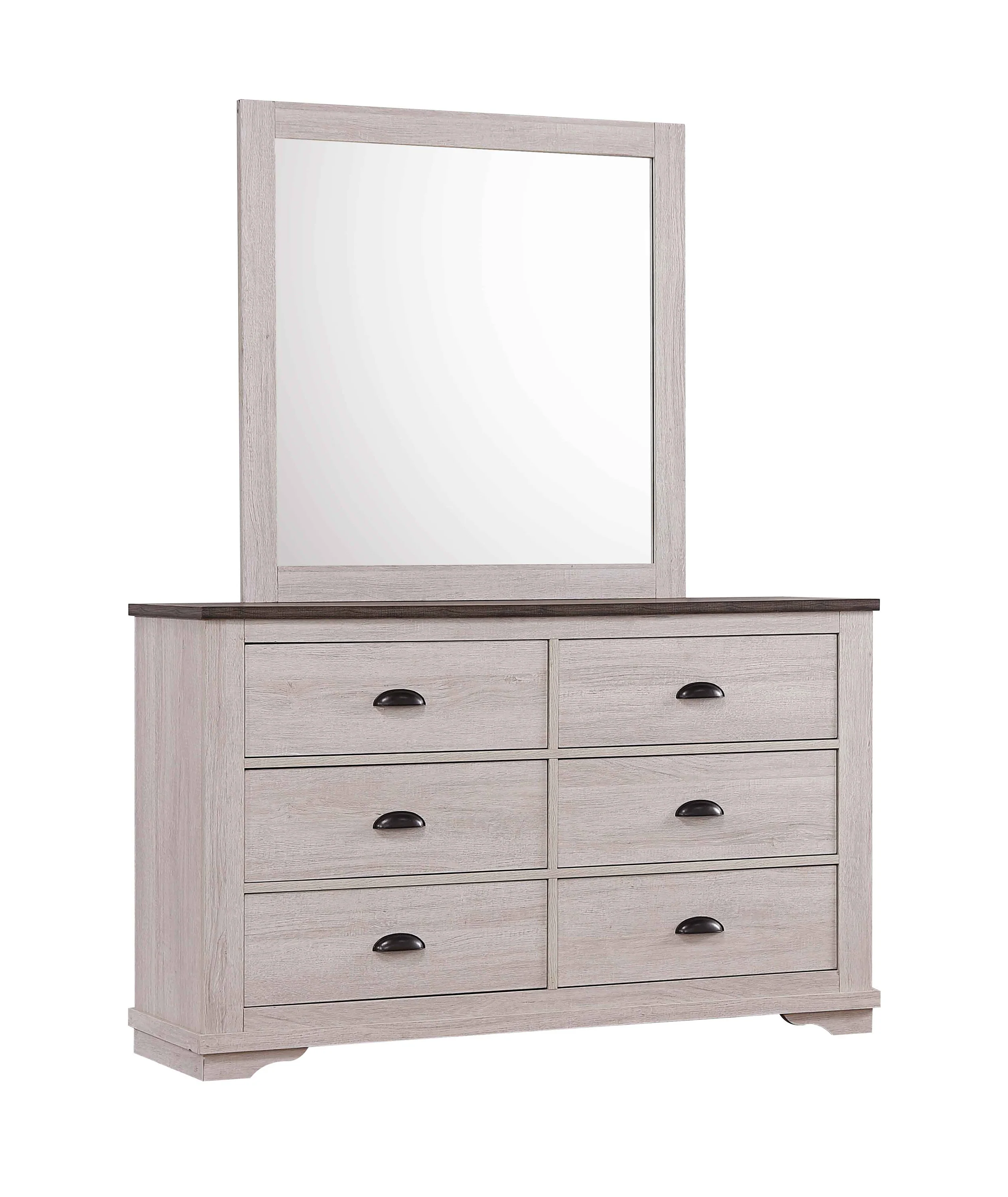 Coralee Dresser Chalk/Grey - Image 4