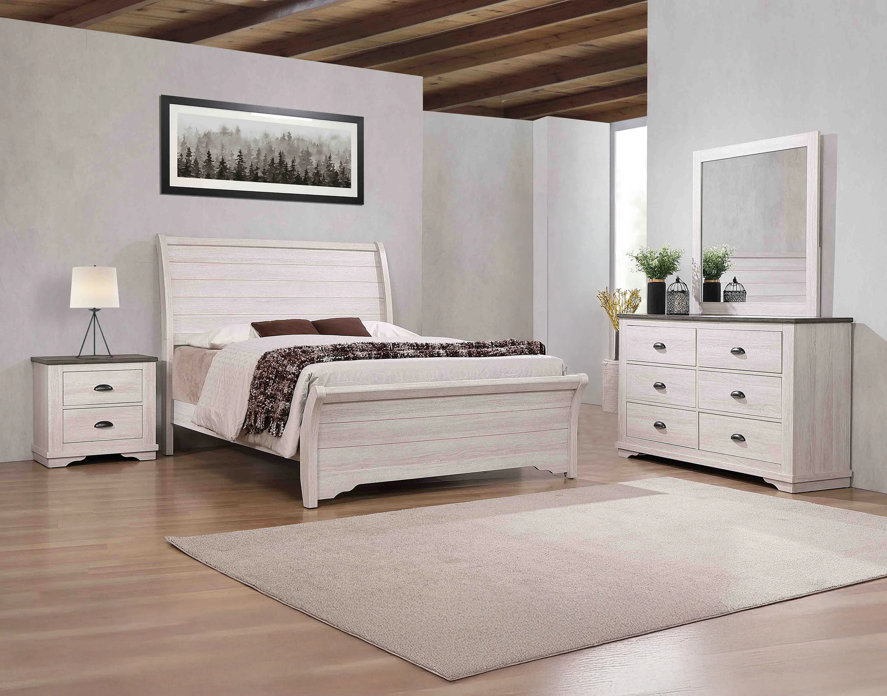 Coralee Bed Chalk/Grey - Image 5