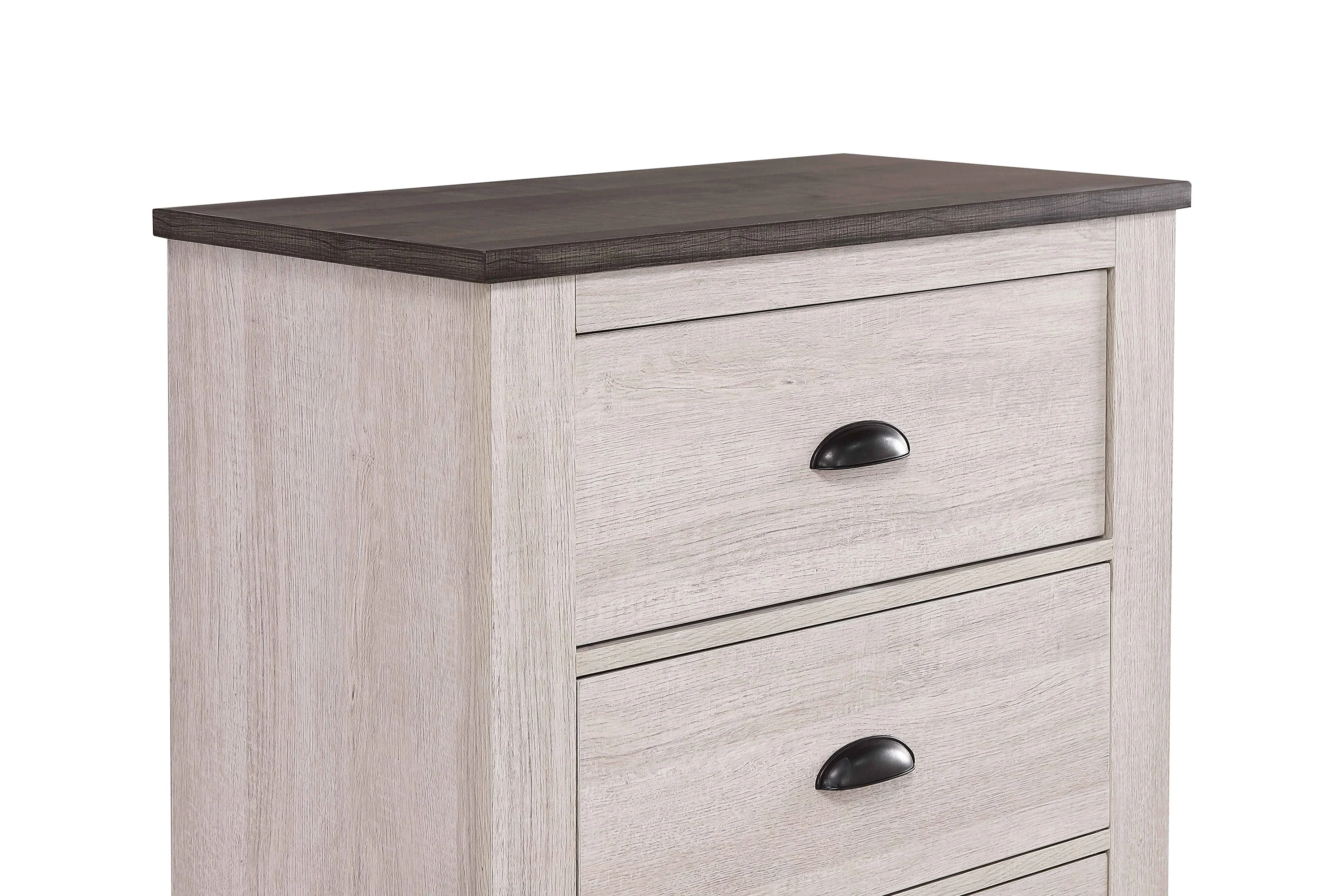 Coralee Night Stand Chalk/Grey - Image 3