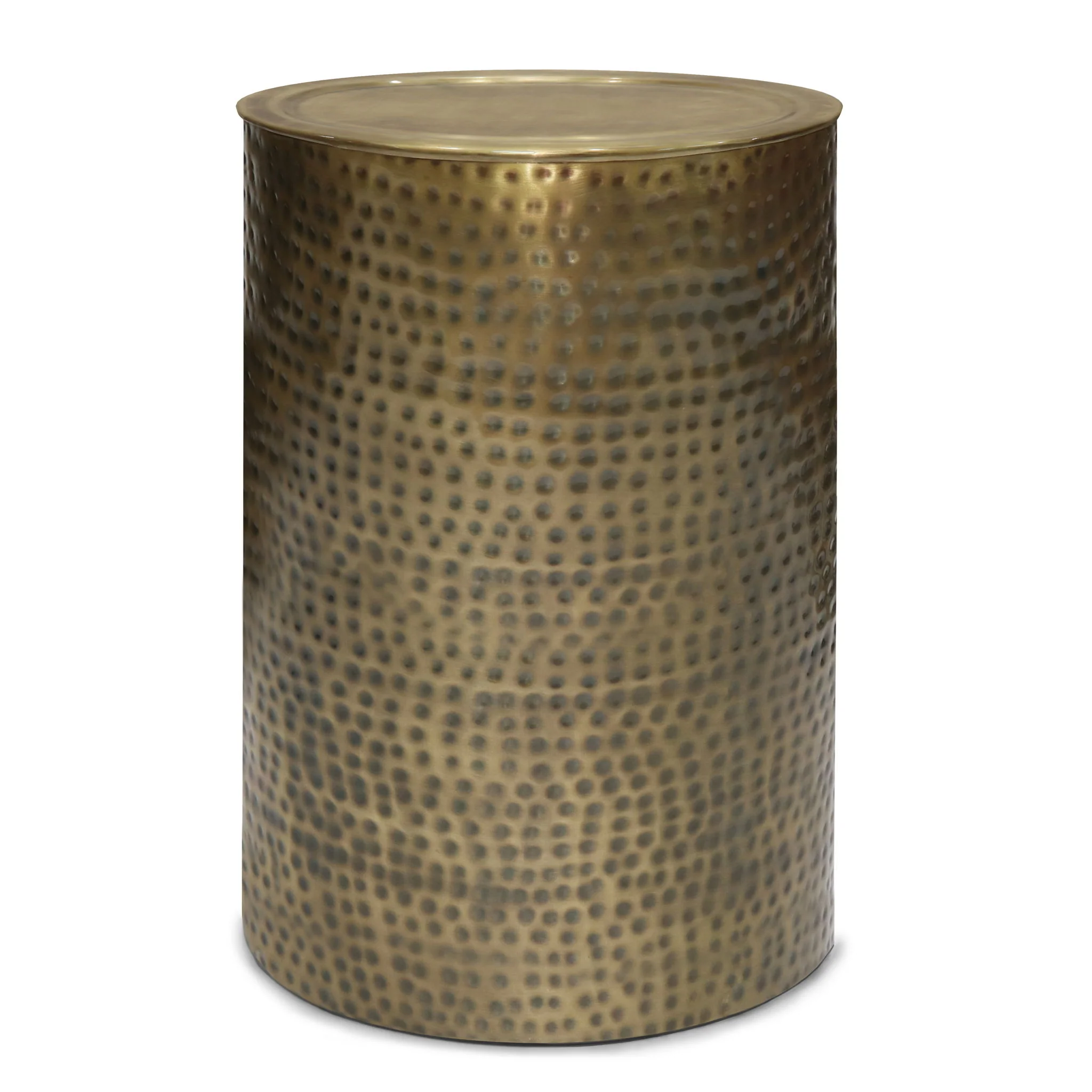 Corbin - Hammered Metal Side Table - Image 2