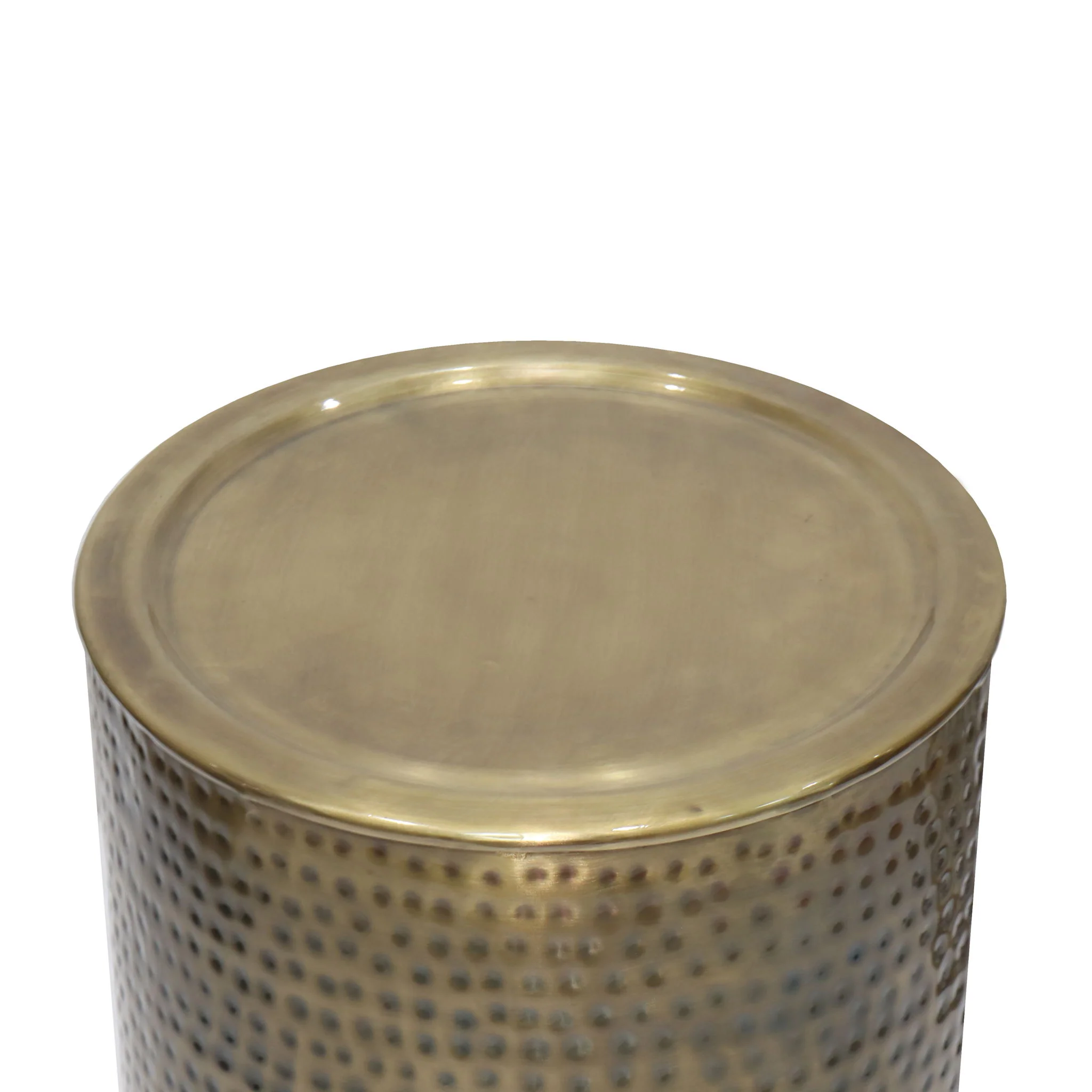 Corbin - Hammered Metal Side Table - Image 8