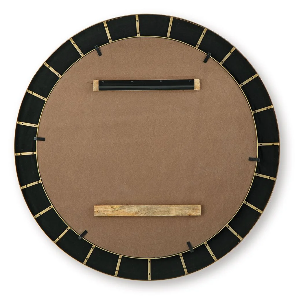 Corinsworth - Accent Mirror - Charcoal / Brass Finish - Image 4