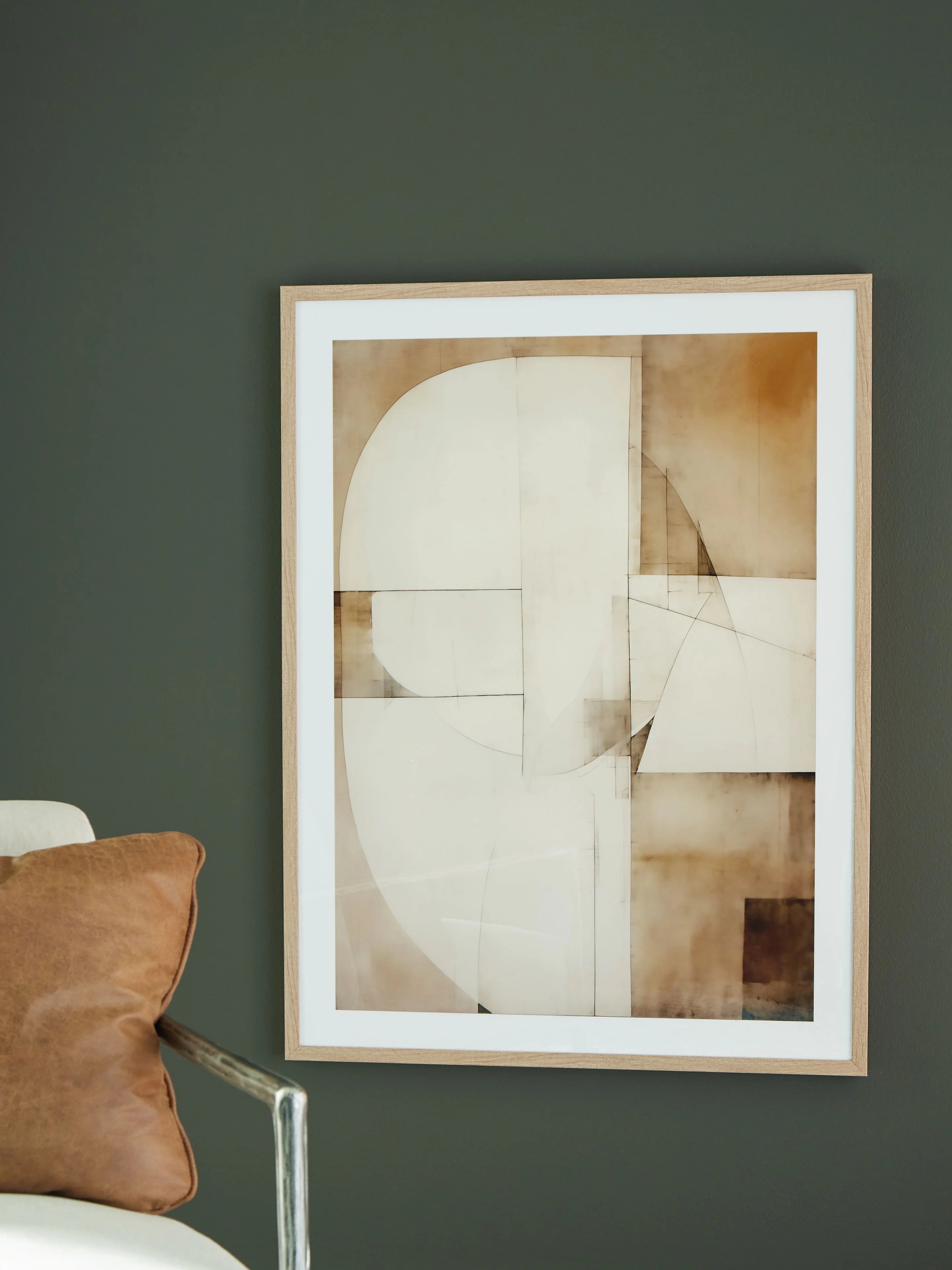 Corlain - Wall Art - Brown / Tan / White - Image 5