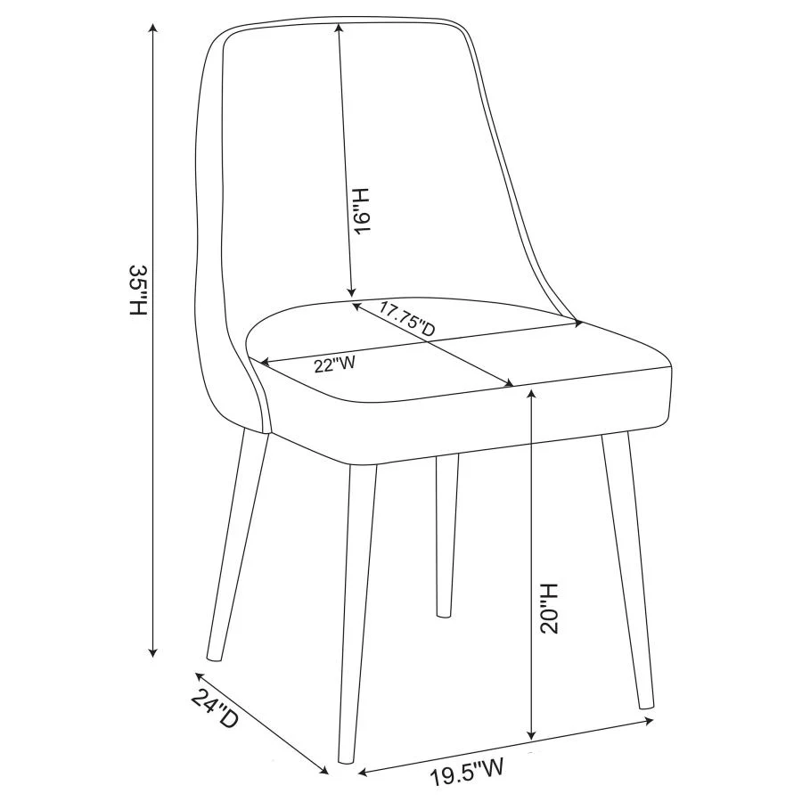 Cosmo - Upholstered Dining Side Chair (Set of 2) - Image 21
