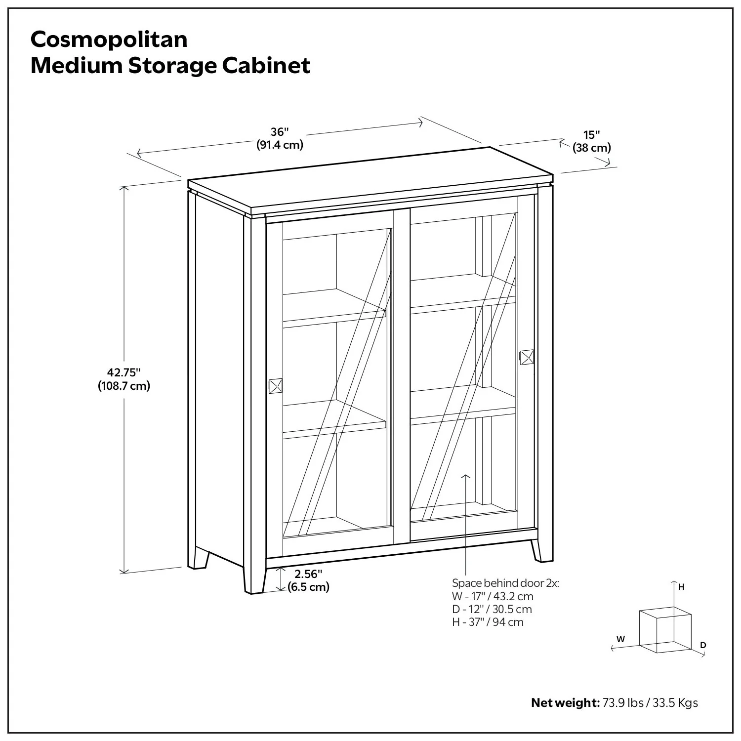 Cosmopolitan - Handcrafted Medium Storage Cabinet - Image 6