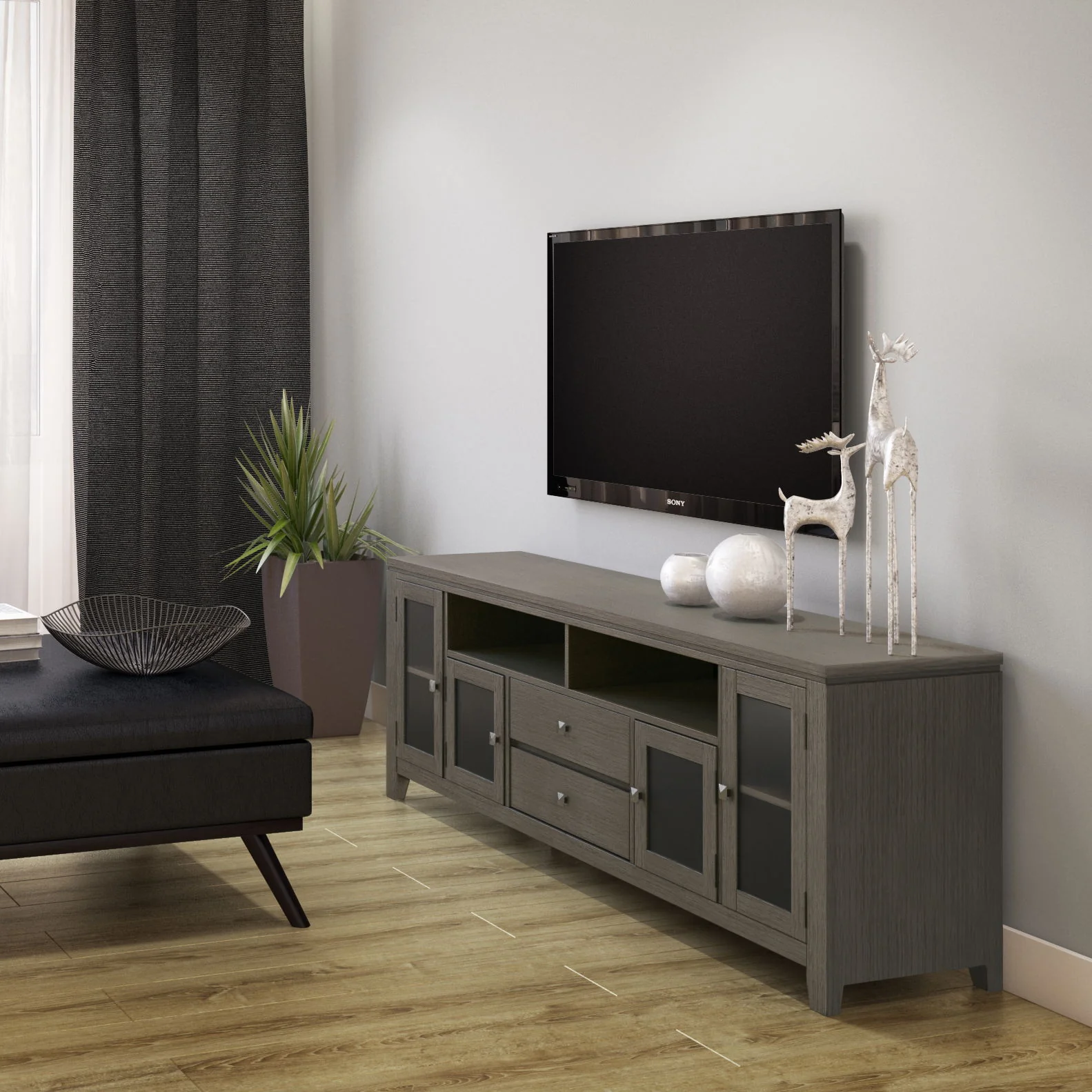 Cosmopolitan - Handcrafted Wide TV Media Stand - Image 15