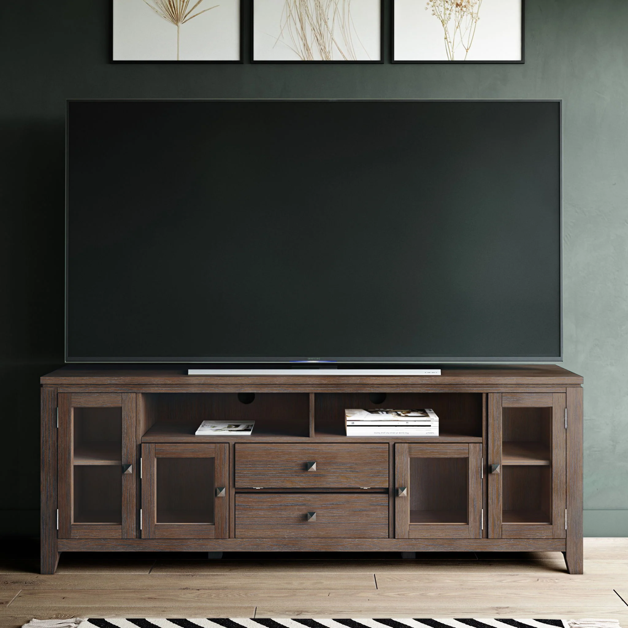 Cosmopolitan - Handcrafted Wide TV Media Stand - Image 2