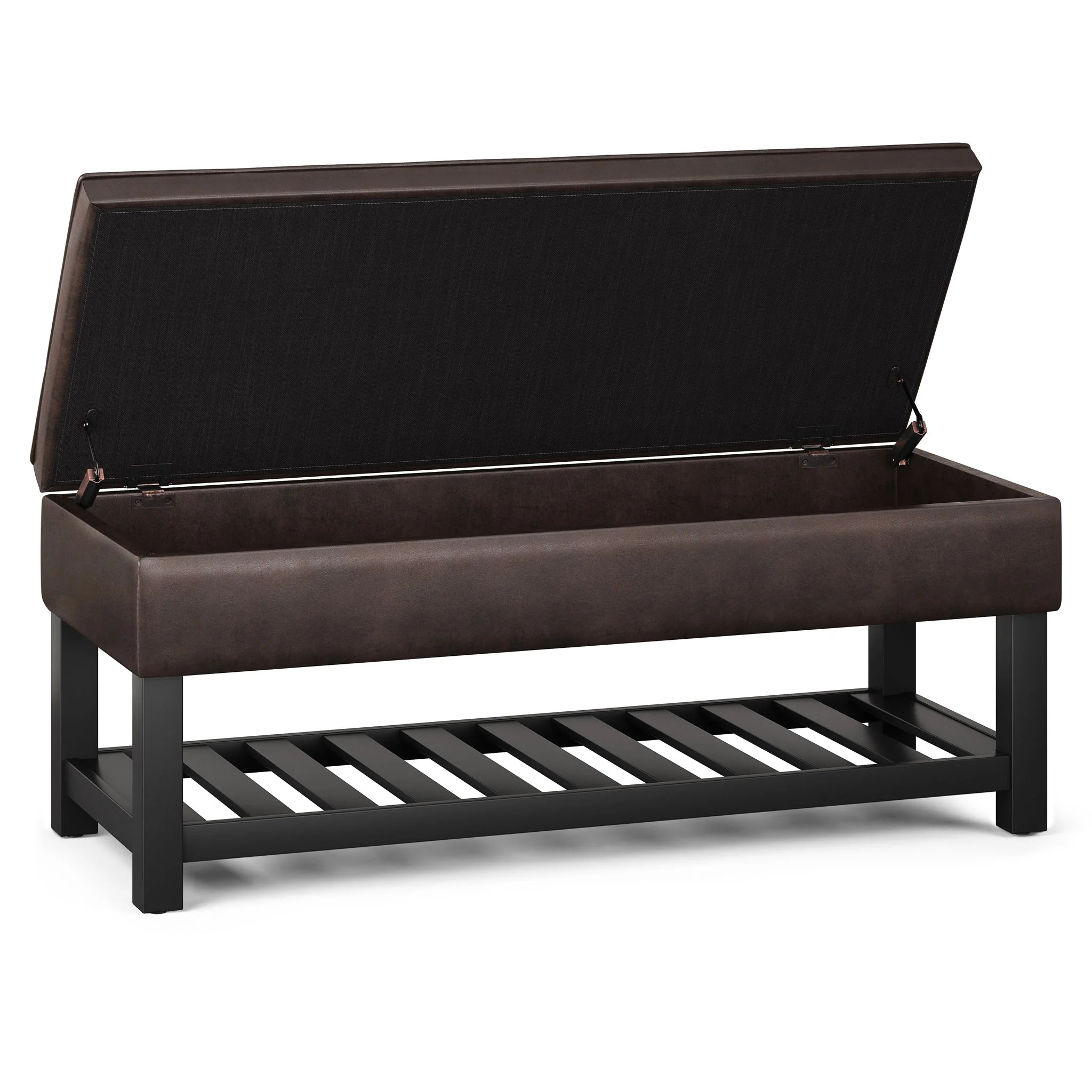 Cosmopolitan - Storage Ottoman Bench With Open Bottom - Image 35