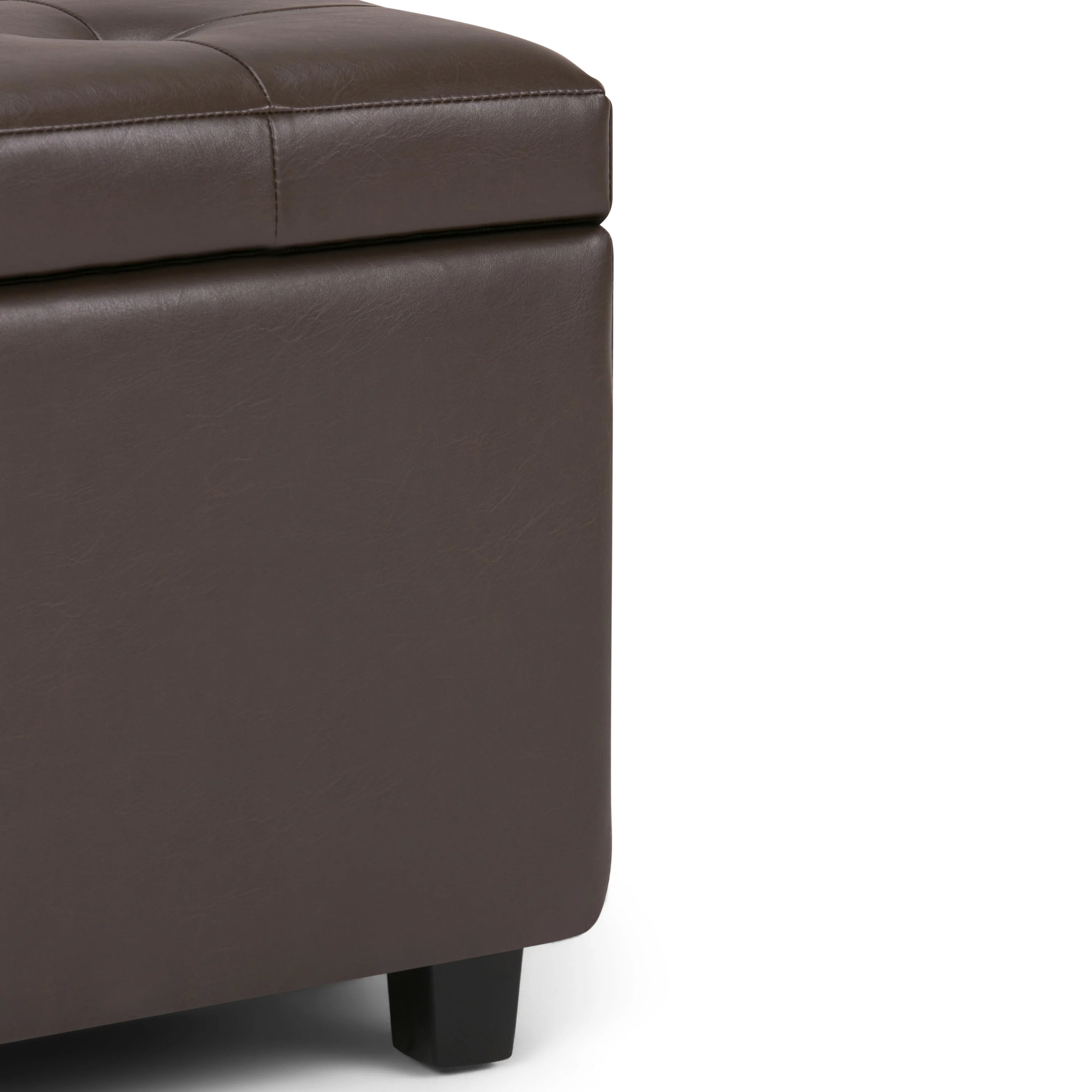 Cosmopolitan - Storage Ottoman - Chocolate Brown - Image 2