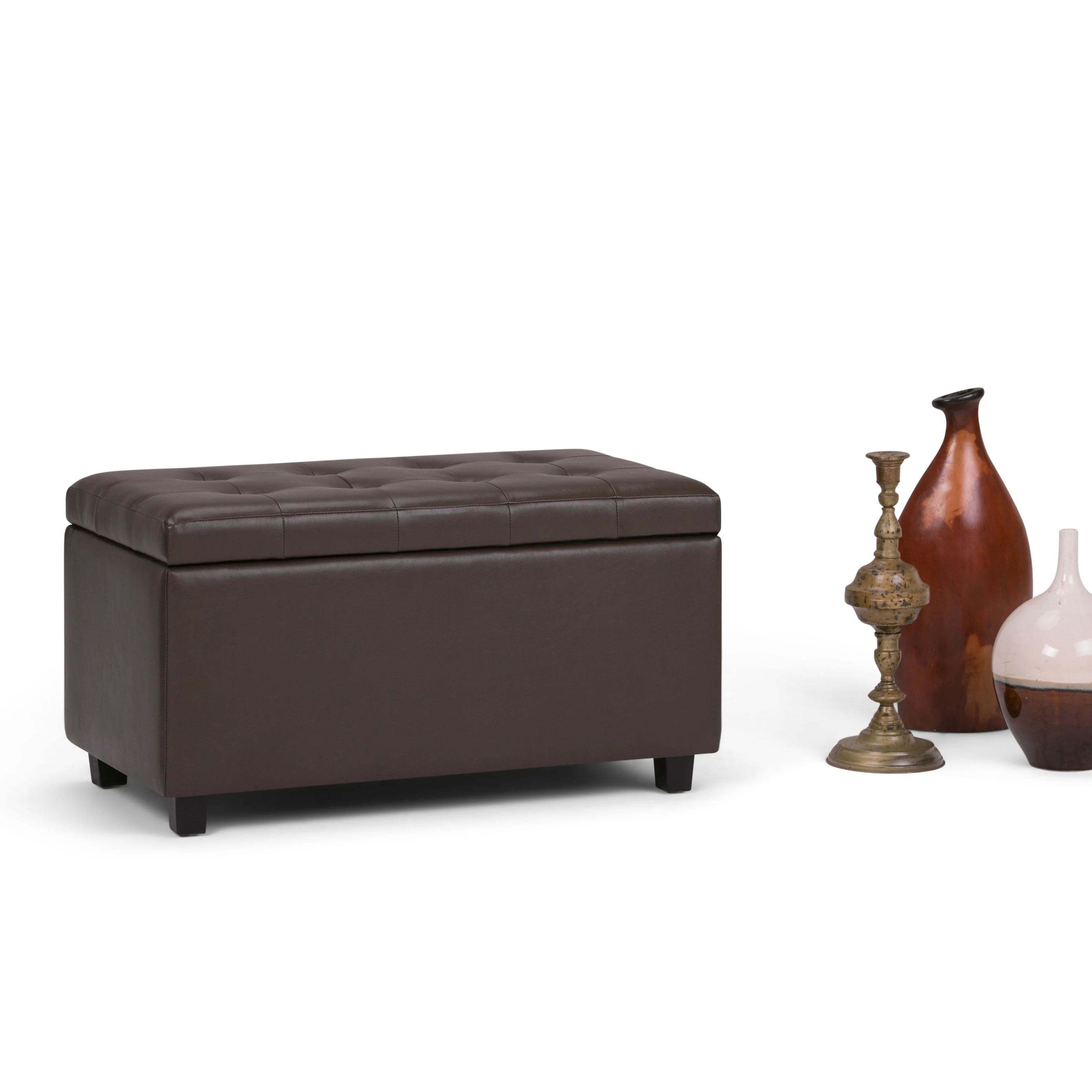 Cosmopolitan - Storage Ottoman - Chocolate Brown - Image 4
