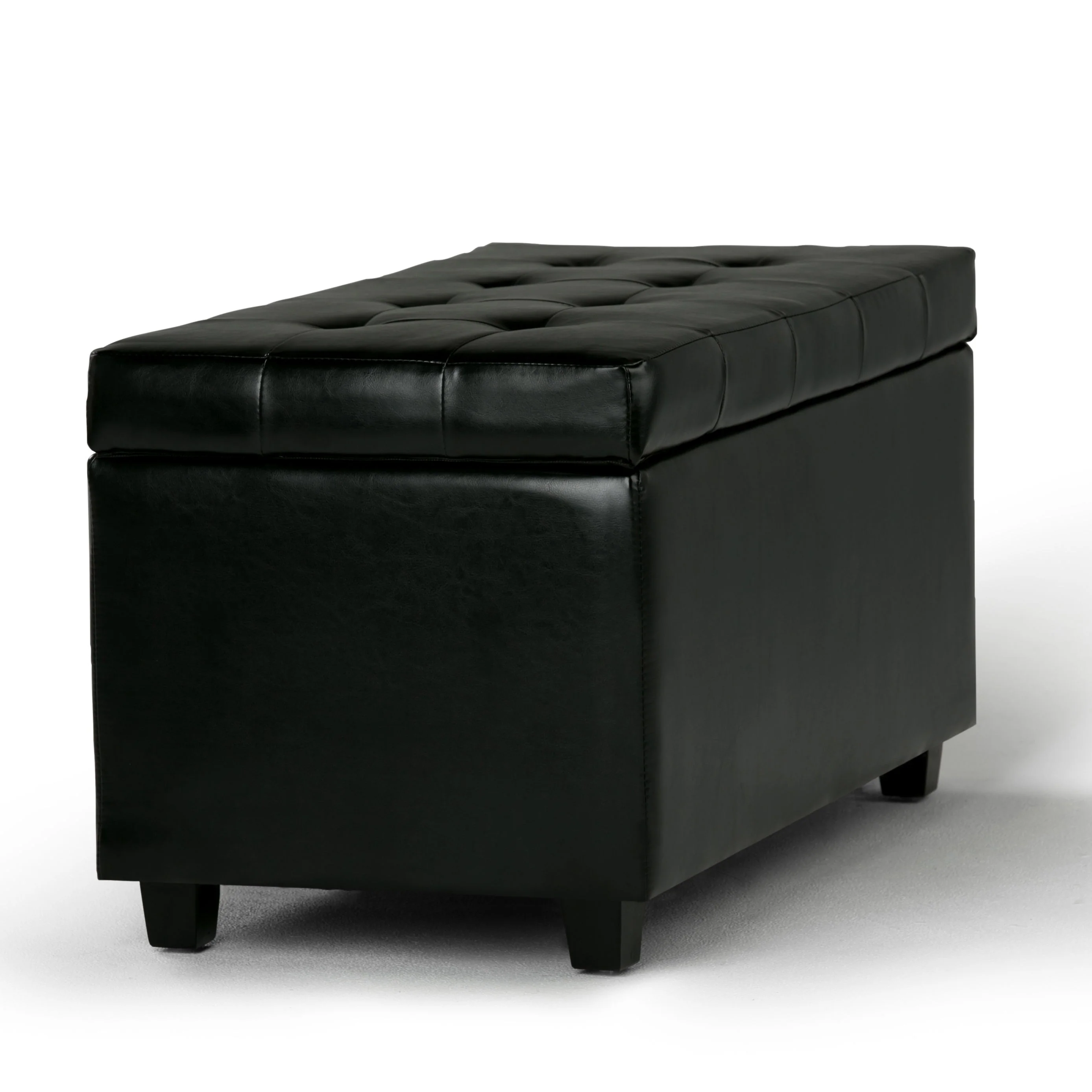 Cosmopolitan - Storage Ottoman - Midnight Black - Image 4