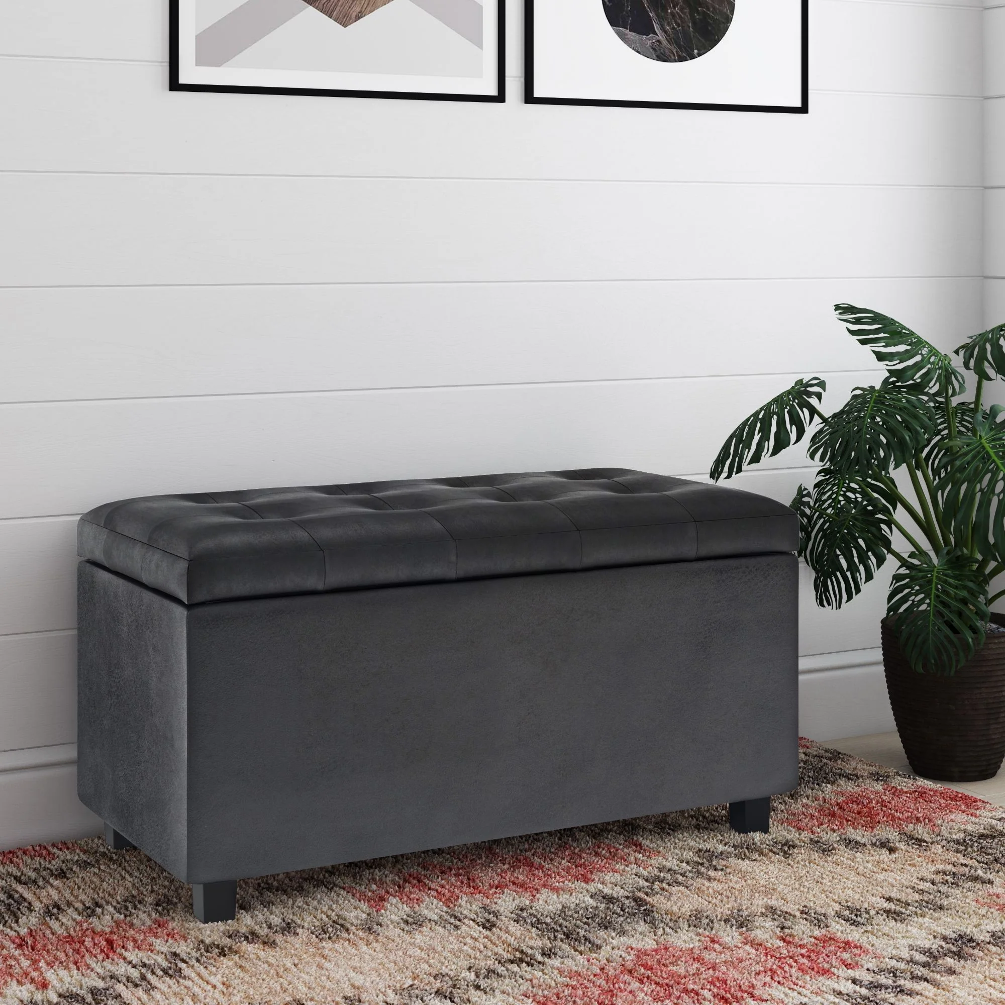 Cosmopolitan - Upholstered Storage Ottoman - Image 15