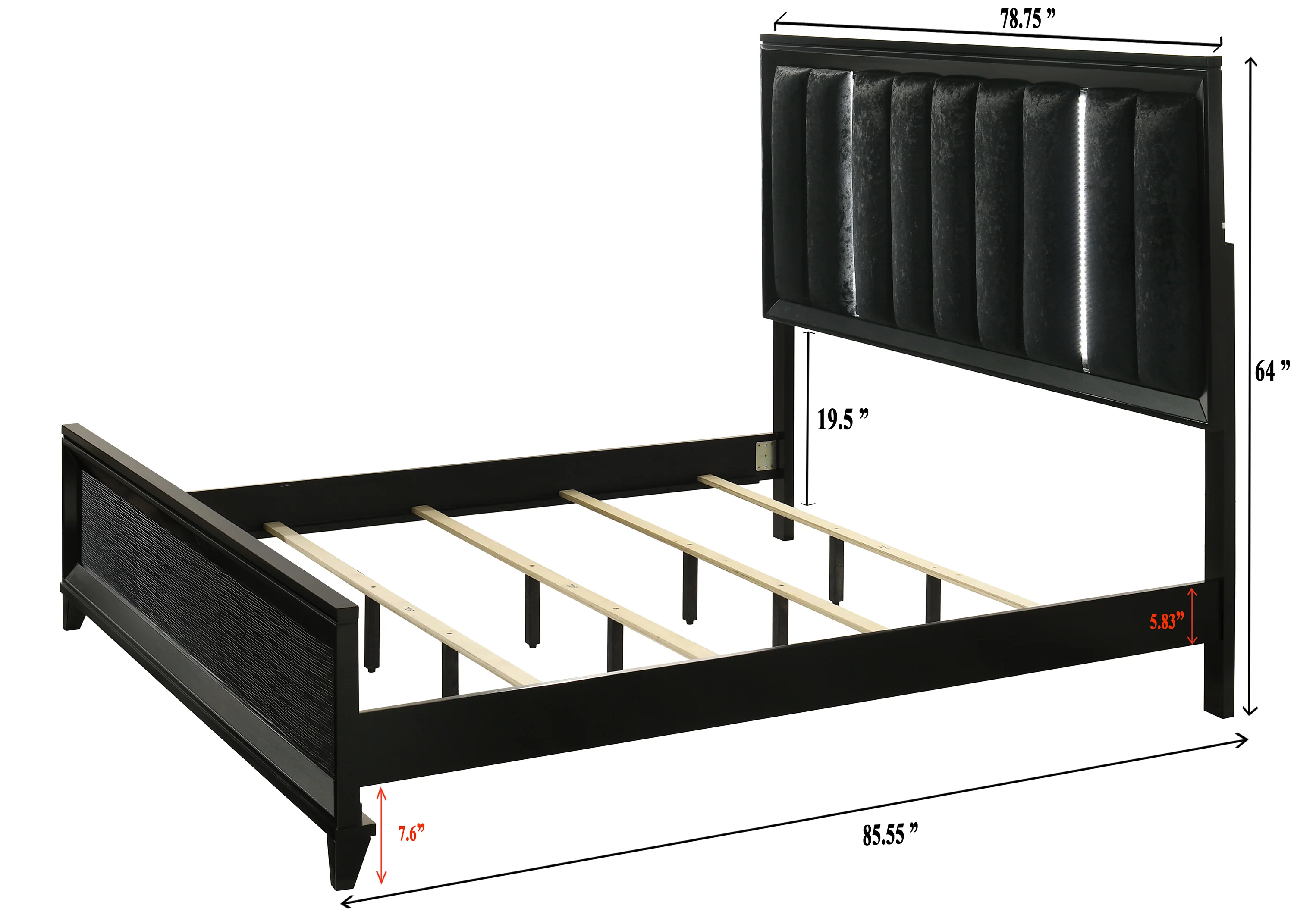 Cressida Bed Black - Image 3