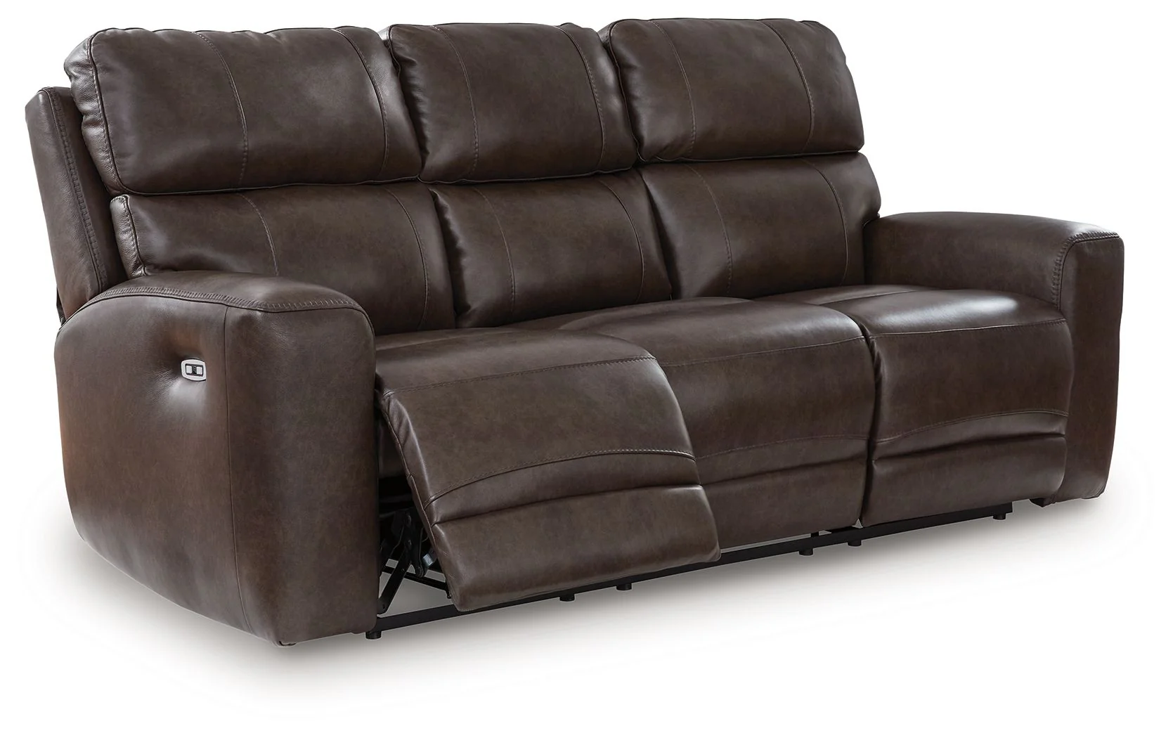 Crossplex - Power Reclining Sofa With Adjustable Headrest - Smoke - Image 7