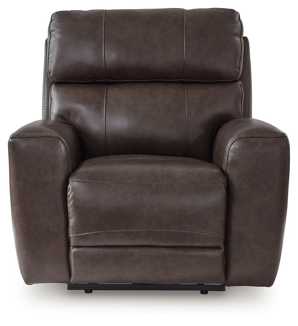 Crossplex - Power Recliner / Adjustable Headrest - Smoke - Image 7