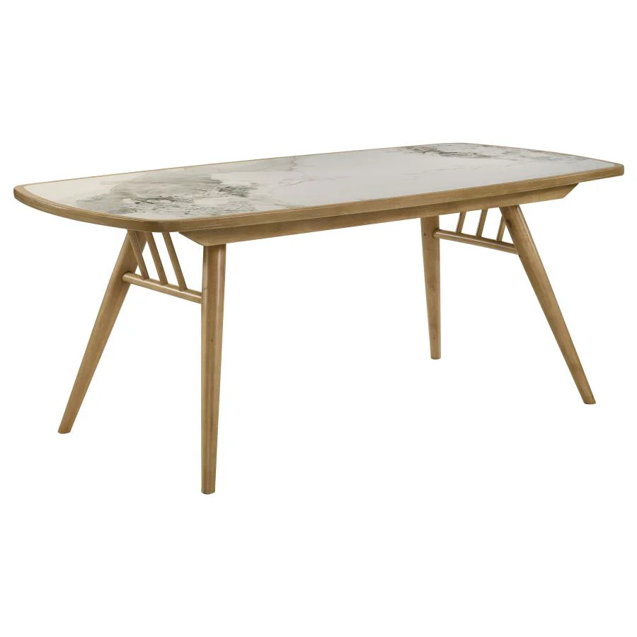 Croyden - 7 Piece Rectangular Dining Set - Gray / Weathered Natural - Image 3