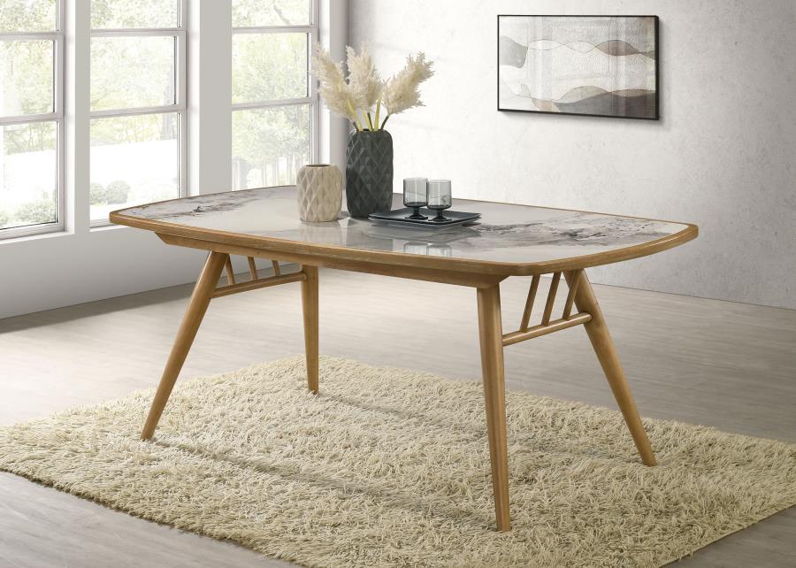 Croyden - 73" Rectangular Dining Table - Weathered Natural - Image 2